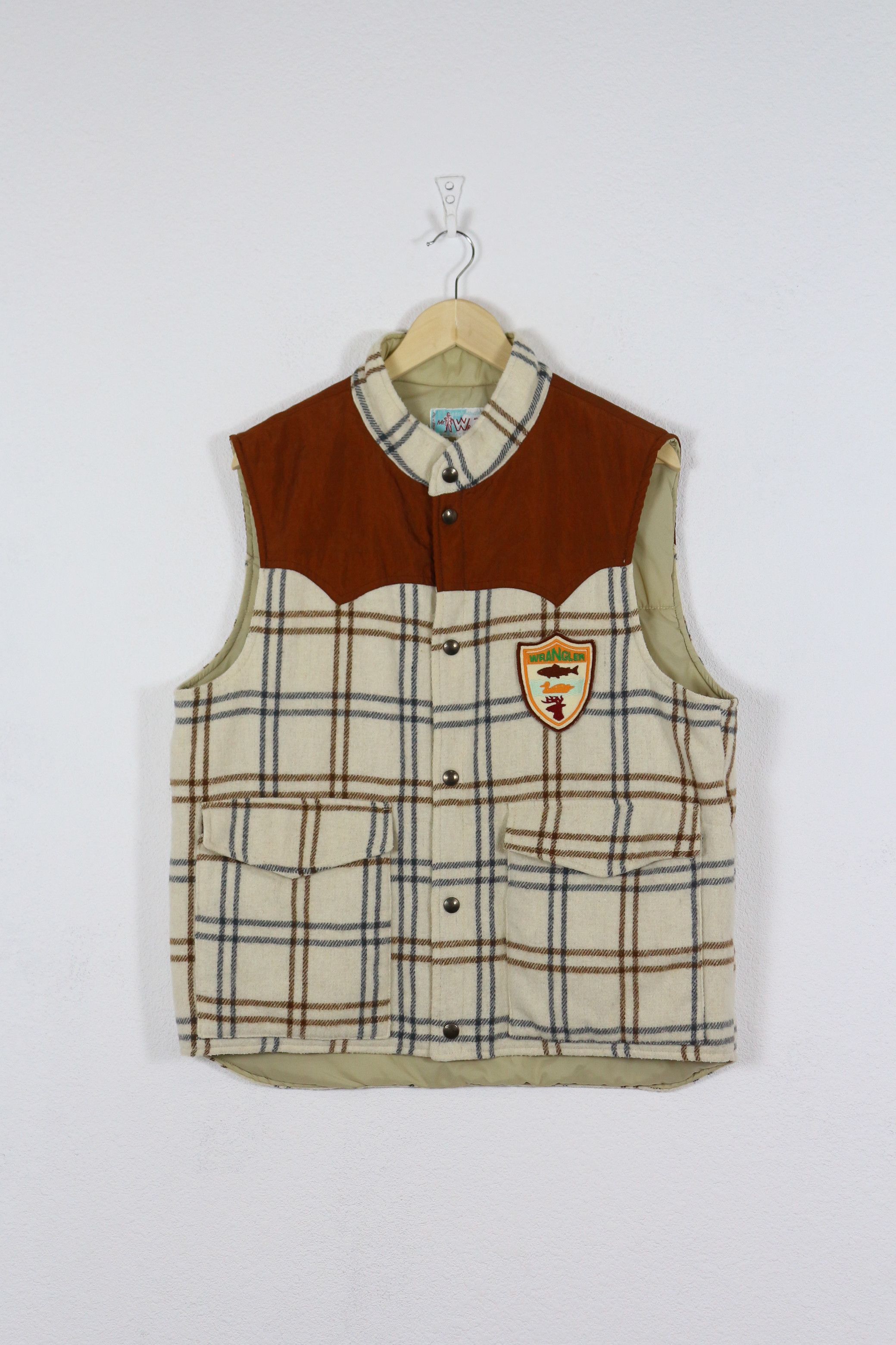Vintage Mr Wrangler 70s Vintage Heritage Plaid Check Vest Size US S / EU 44-46 / 1 - 1 Thumbnail