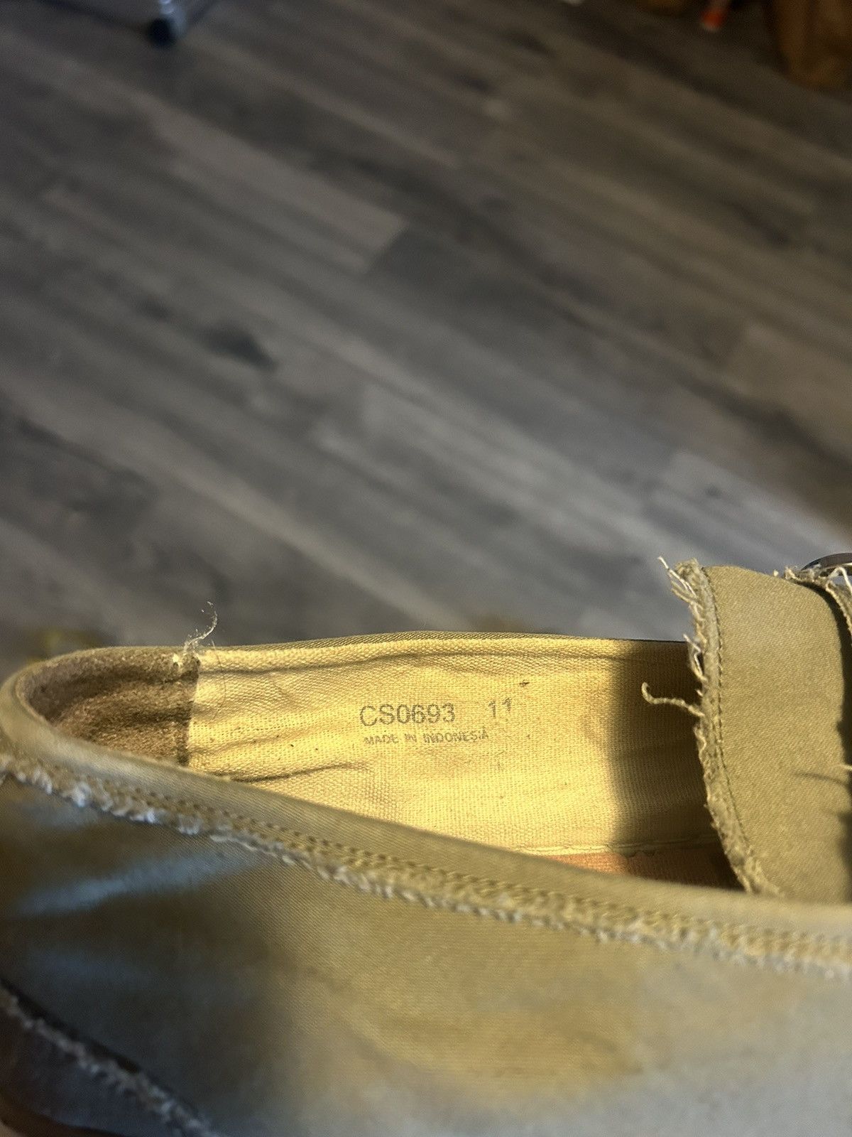 Dolce & Gabbana Dolce & Gabbana Distressed Canvas Horsebit Loafers Size US 11 / EU 44 - 10 Thumbnail