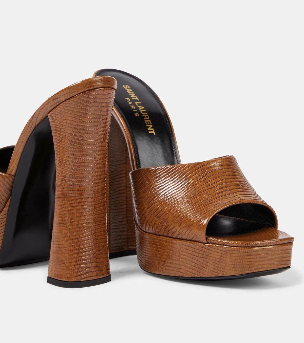 Saint Laurent Paris o1bcso1str1225 Heels in Brown Size US 7.5 / IT 37.5 - 5 Thumbnail