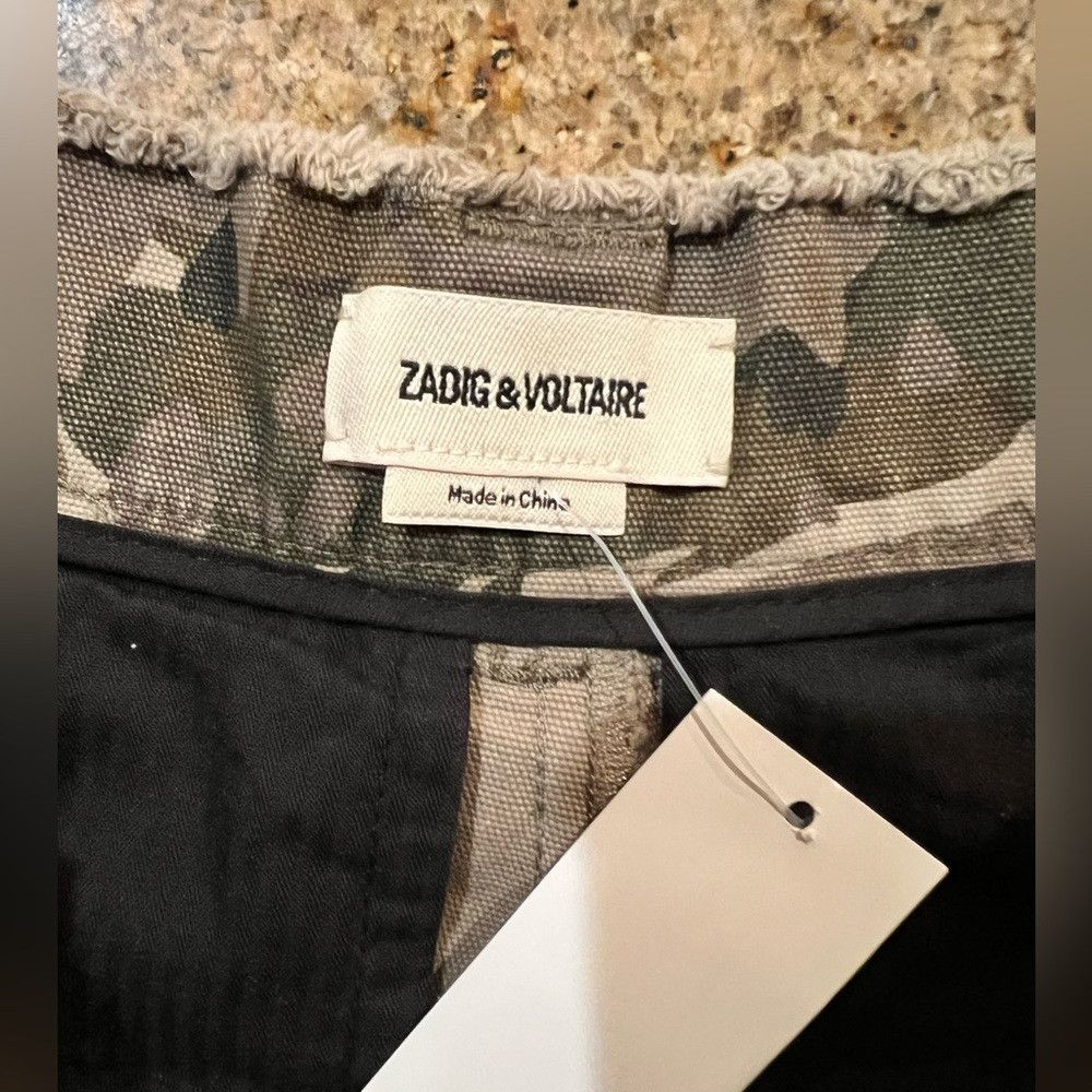 Zadig & Voltaire Zadig & Voltaire Pilote Camo Heart Print Cropped Combat Pan Size 28" / US 6 / IT 42 - 6 Thumbnail