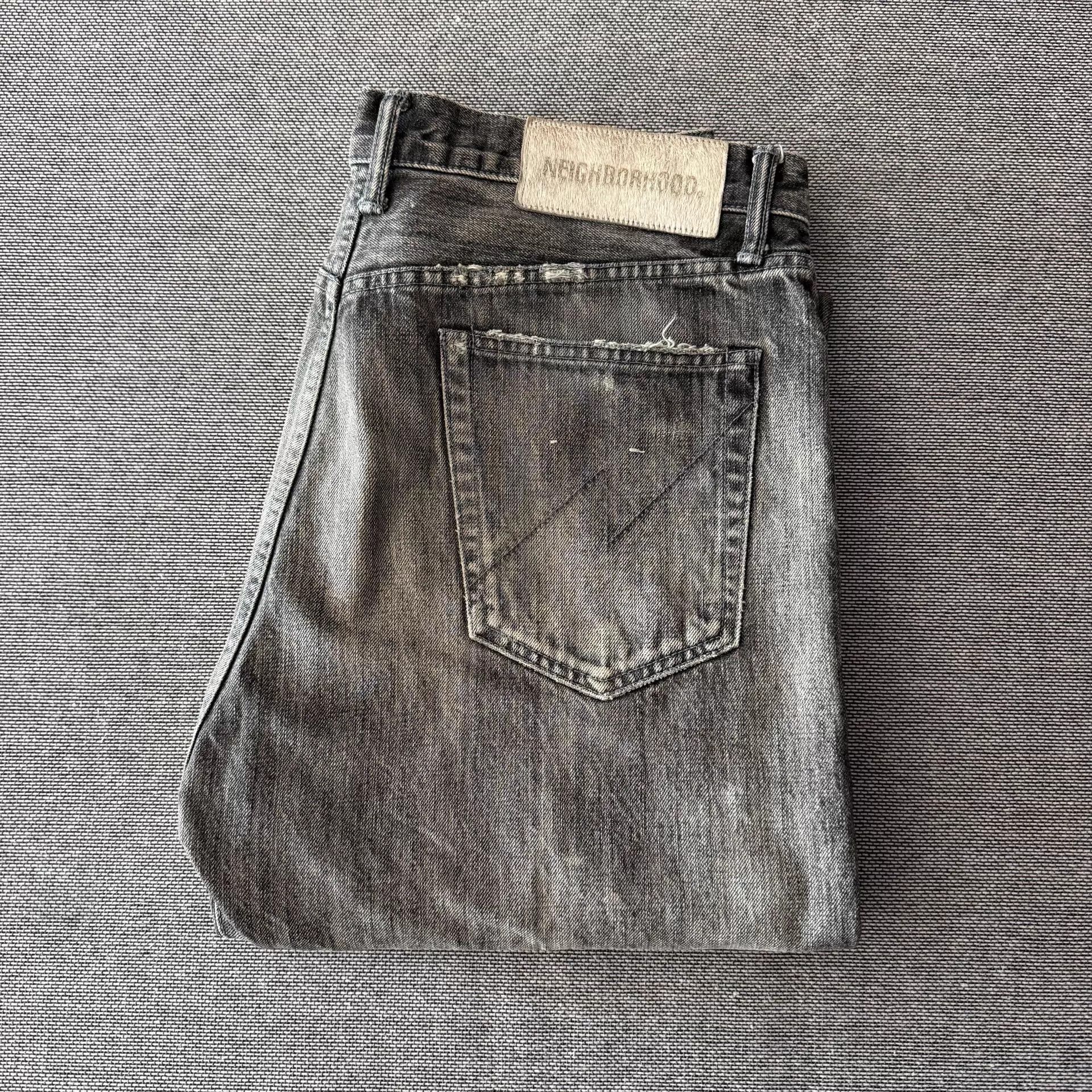 Neighborhood Neighborhood 21aw Dp-Mid Washed Black Denim Jeans Size US 34 / EU 50 - 1 Thumbnail