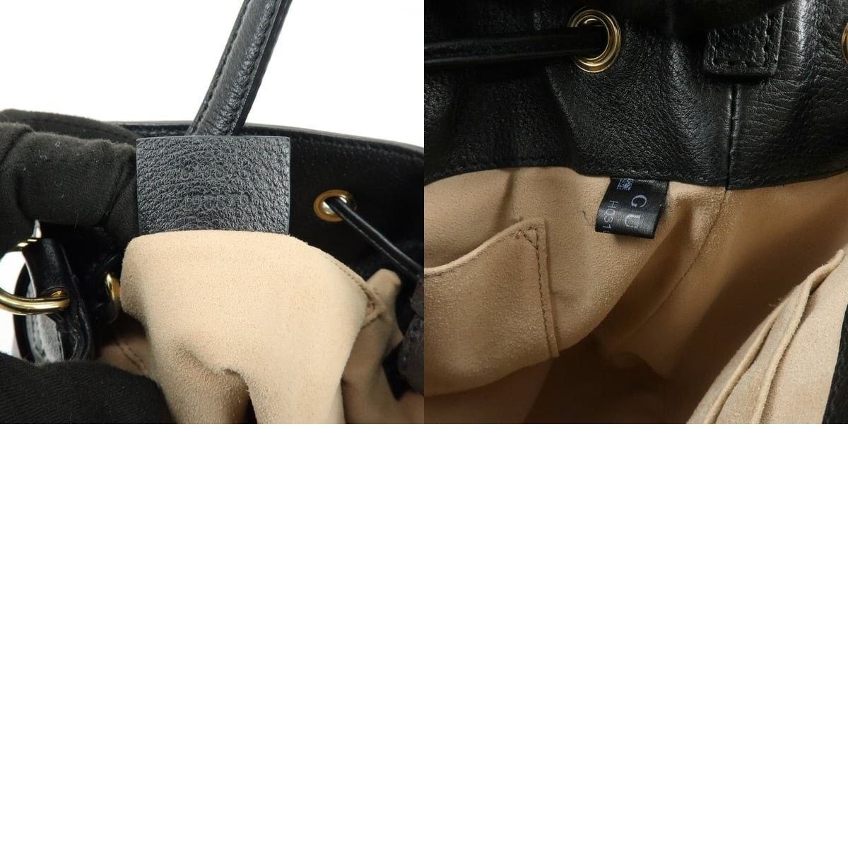 Gucci Gucci Ophidia GG Marmont Small Calfskin Bucket Bag Black Size ONE SIZE - 8 Thumbnail