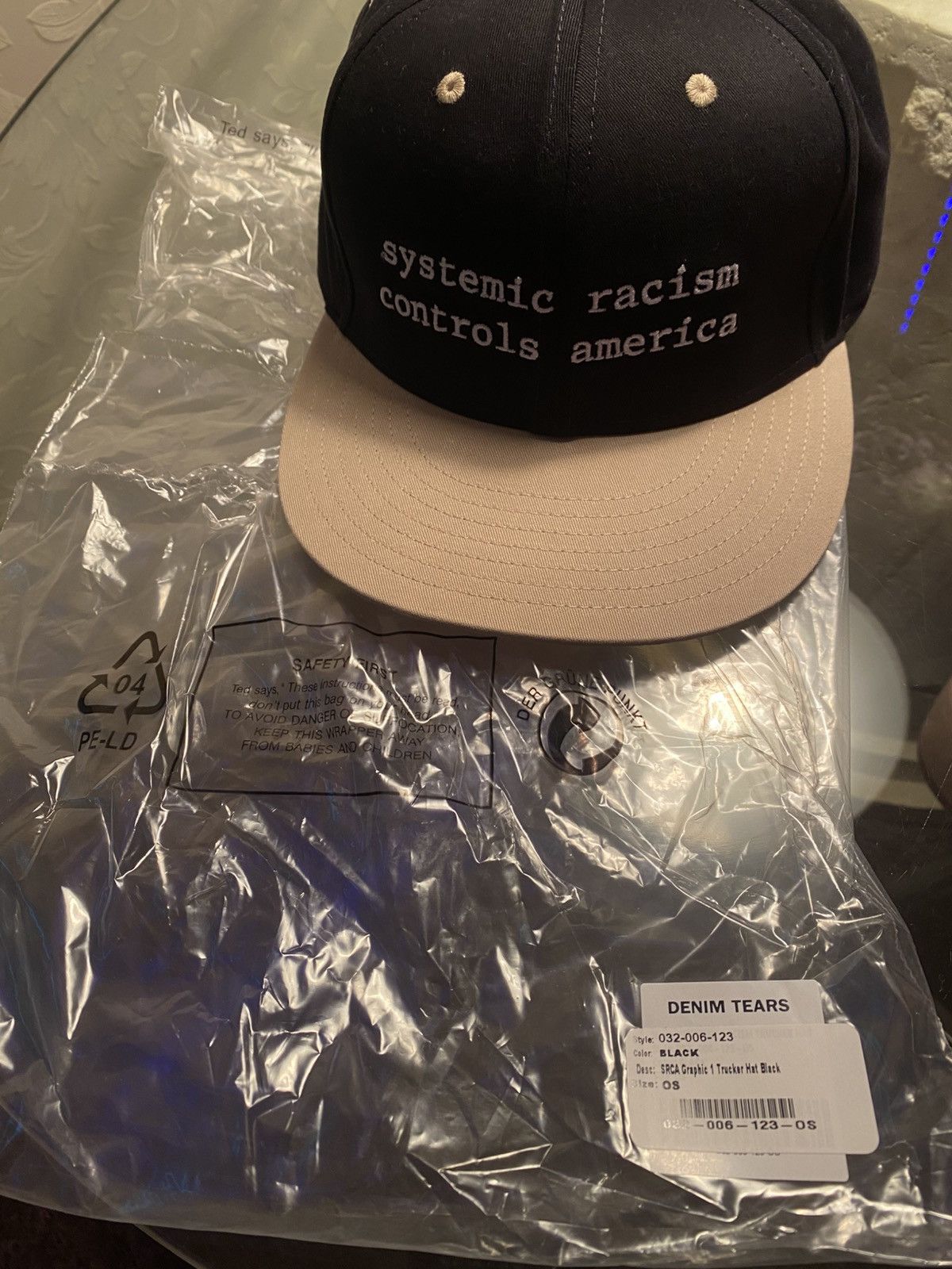 DENIM TEARS Authentic Denim Tears Hat – Unworn Size ONE SIZE - 4 Thumbnail
