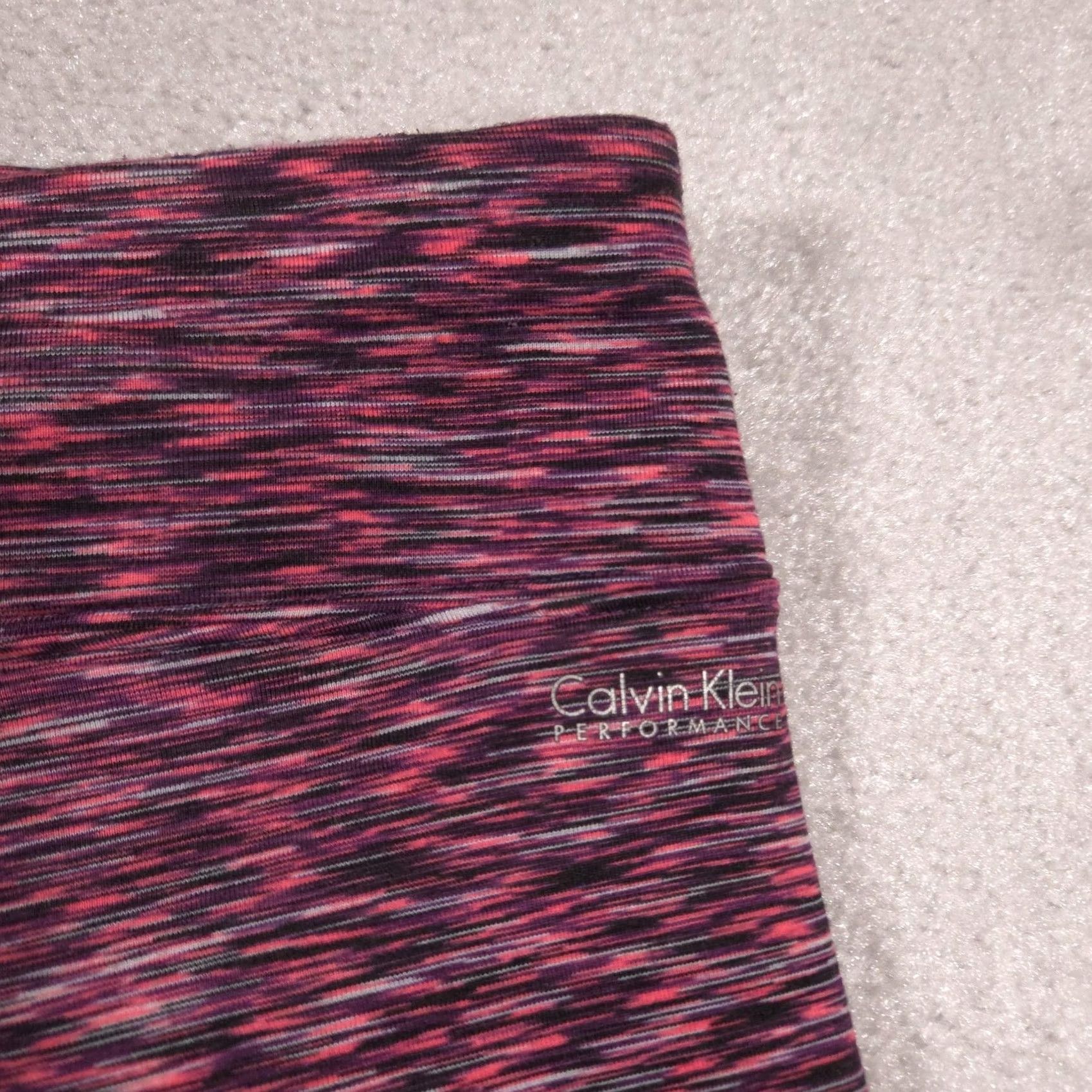 Calvin Klein Calvin Klein Performance Leggings Womens XL Purple Thermal Ankle Quick Dry Size 40" / US 18 - 4 Thumbnail