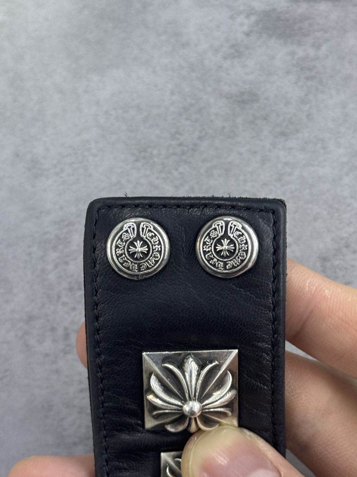 Chrome Hearts Chrome hearts leather bracelet Size ONE SIZE - 6 Thumbnail