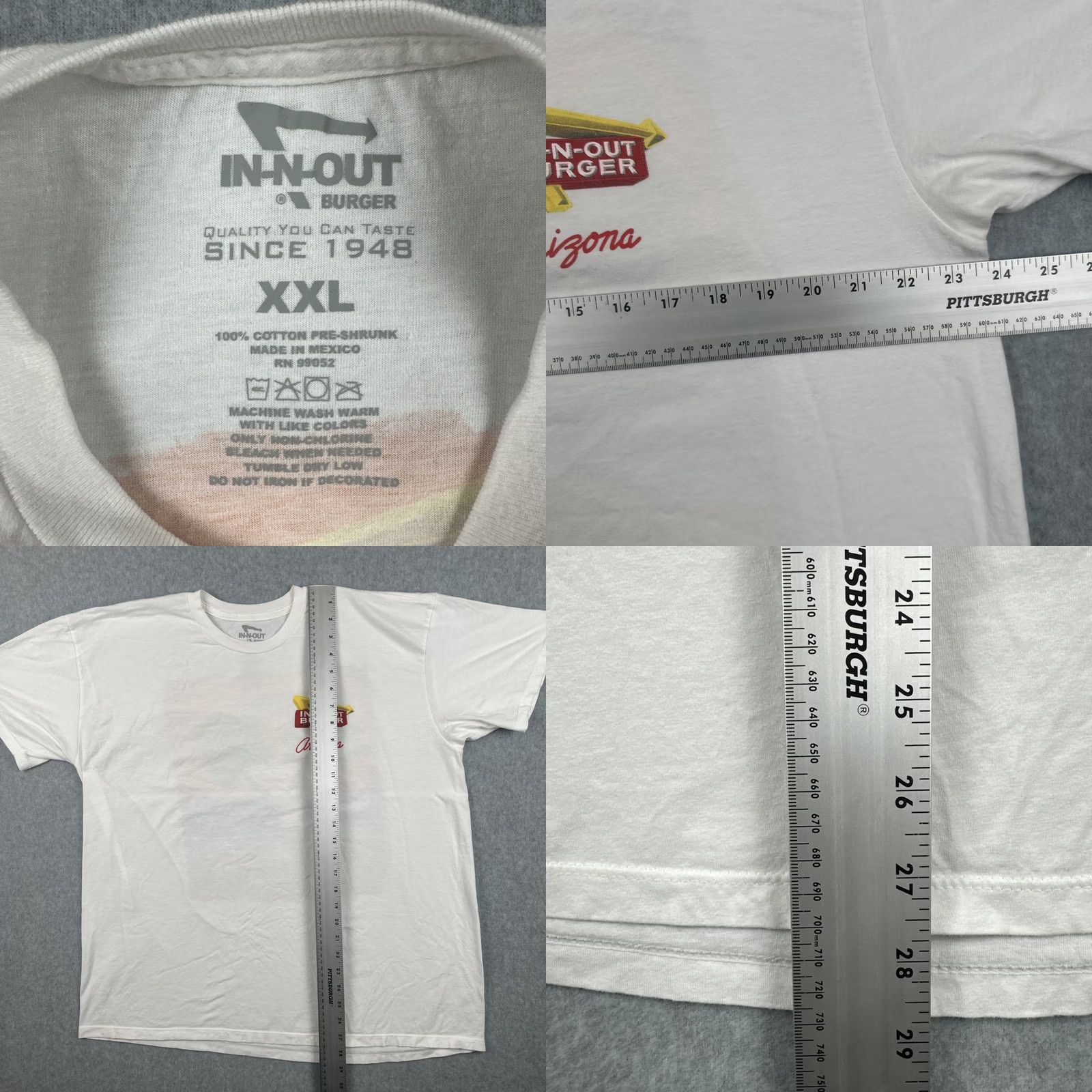 Vintage VINTAGE In-N-Out Burger XXL White T Shirt Graphic Print Tee 2015 Sean Ellingson Mens Short Sleeve Crew Neck Shirt Size US XXL / EU 58 / 5 - 8 Thumbnail