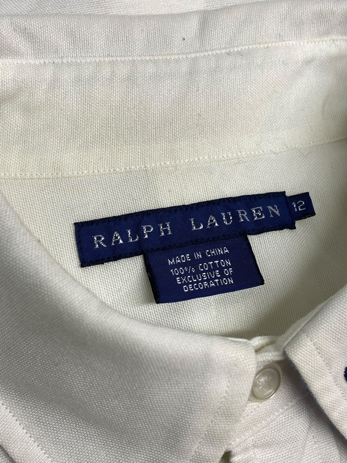 Polo Ralph Lauren VTG Ralph Lauren Bleecker Big Double Pony Crest Shirt Size XL / US 12-14 / IT 48-50 - 14 Thumbnail
