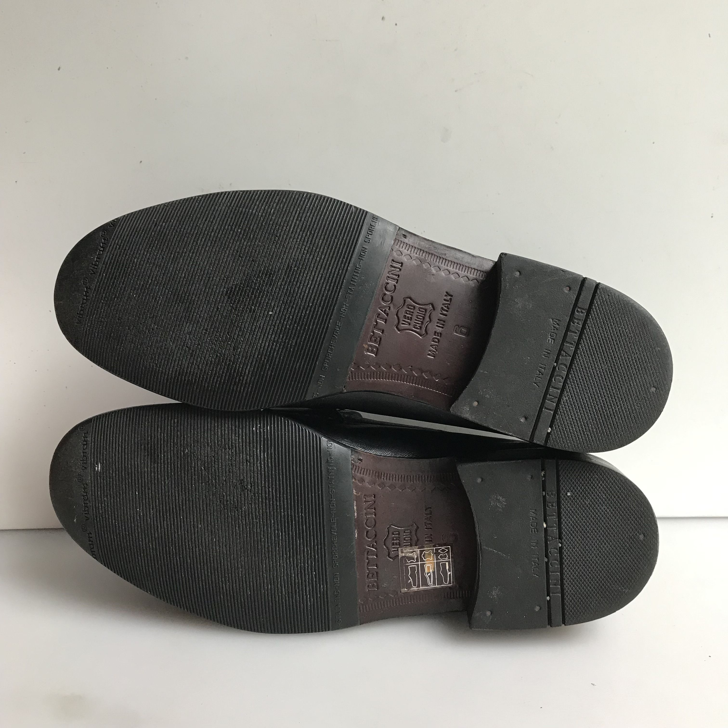 Vintage Vintage Italian Black Penny Loafers Adrian Tassle Bettaccini Size US 6 / EU 39 - 5 Thumbnail