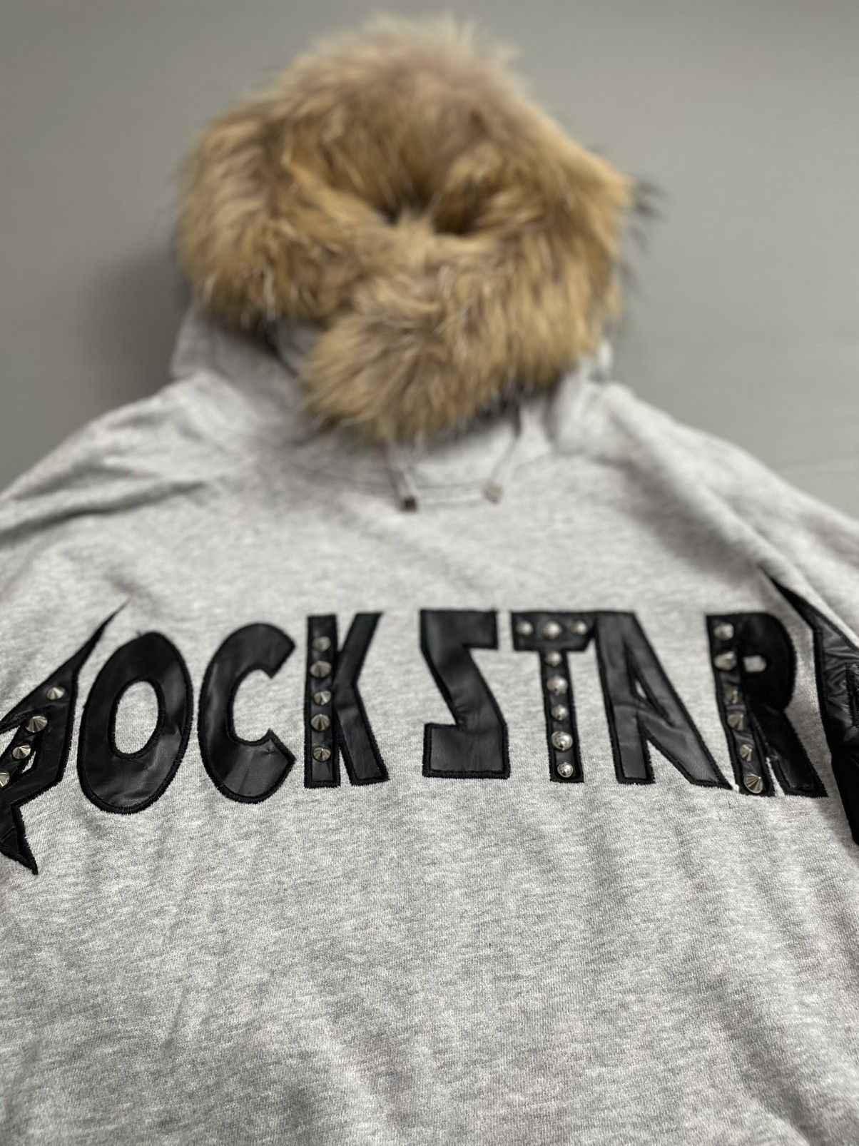 Japanese Brand Gladnews Studded Rockstar Fur Hoodie Size US M / EU 48-50 / 2 - 5 Thumbnail