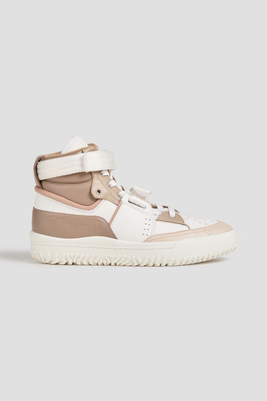 o1y0825 Leather Hi-Top Sneakers in Multicolor