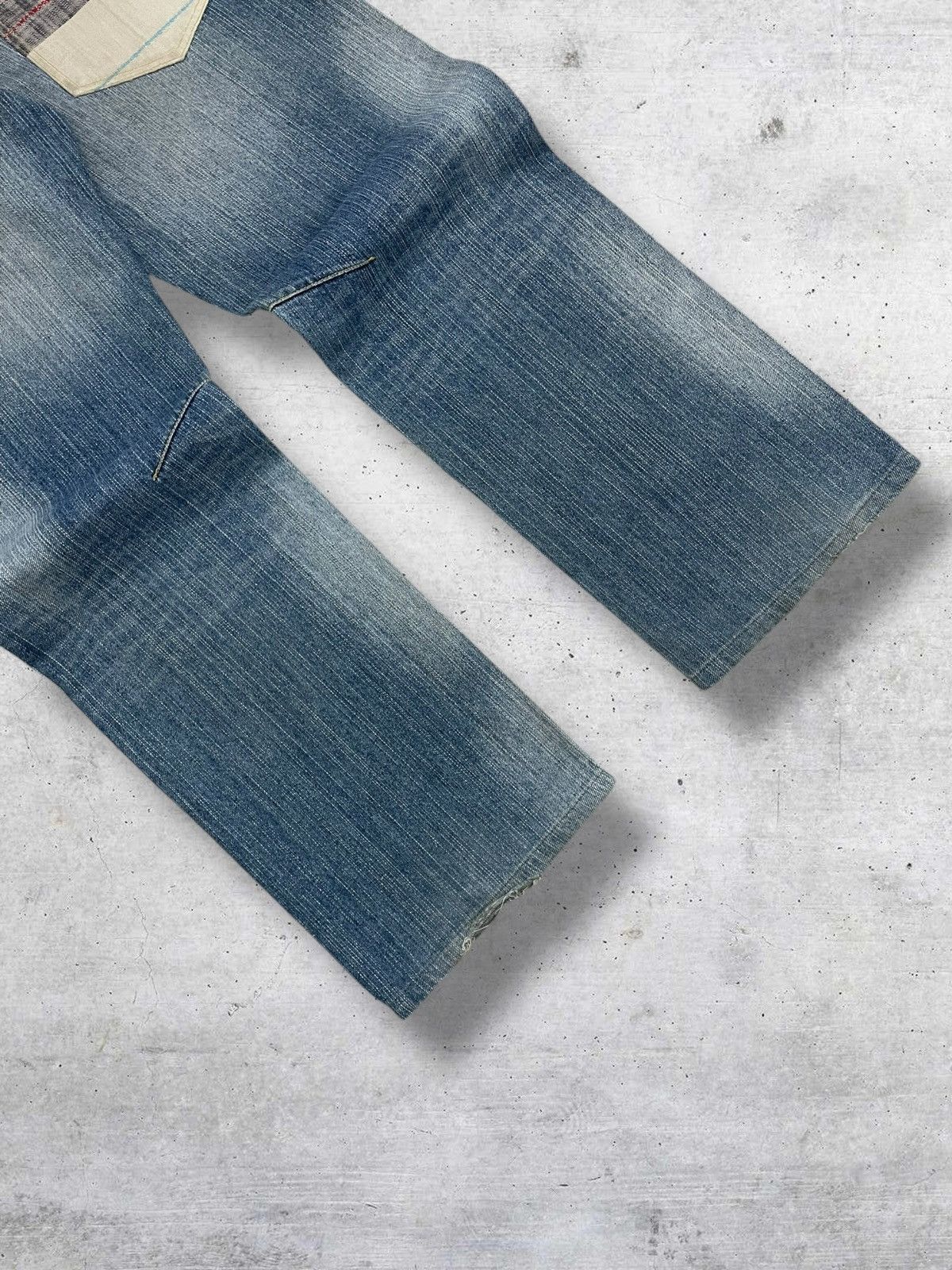 PPFM VINTAGE JAPAN DISTRESS PATCHWORK ARSTHETIC GRUNGE SAF DENIM Size US 33 - 9 Thumbnail