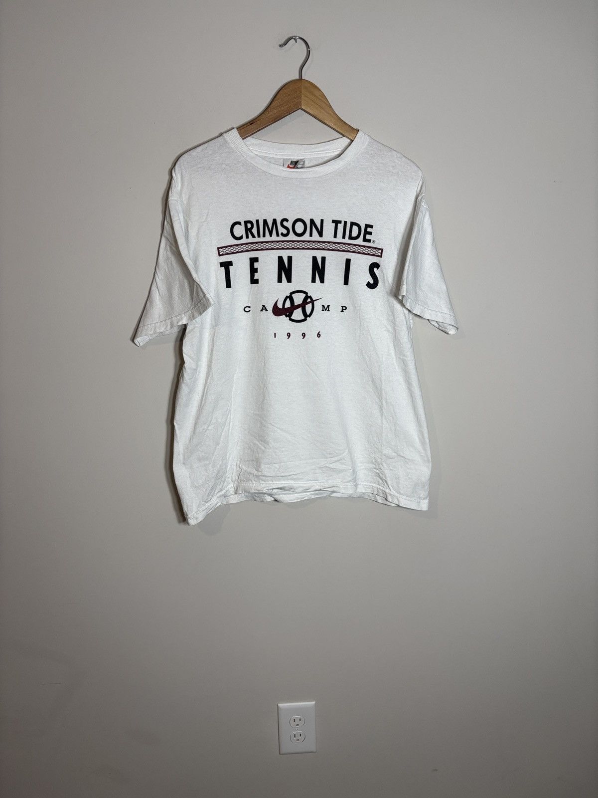 Nike Vintage 90s Nike Alabama Tennis Shirt Medium Size US M / EU 48-50 / 2 - 1 Thumbnail