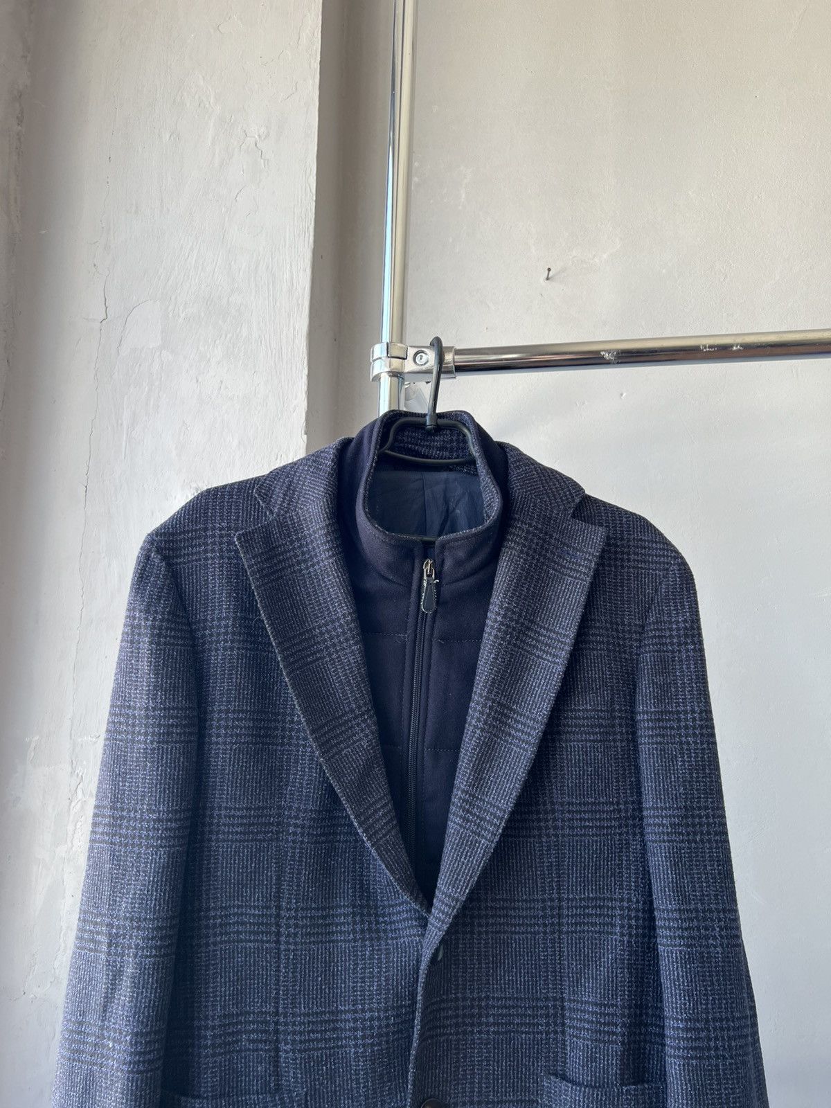 L.B.M. 1911 L.B.M 1911 TAILORED LIMITED WOOL BLAZER HYBRID COAT JACKET Size 50R - 3 Thumbnail