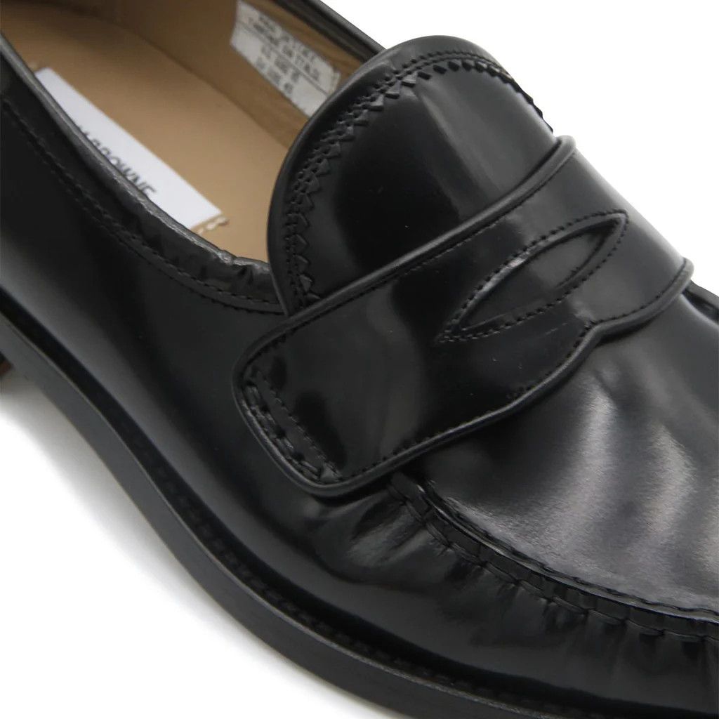 Thom Browne o1s22i1n0924 Loafers Pleated in Black Size US 7 / IT 37 - 2 Thumbnail