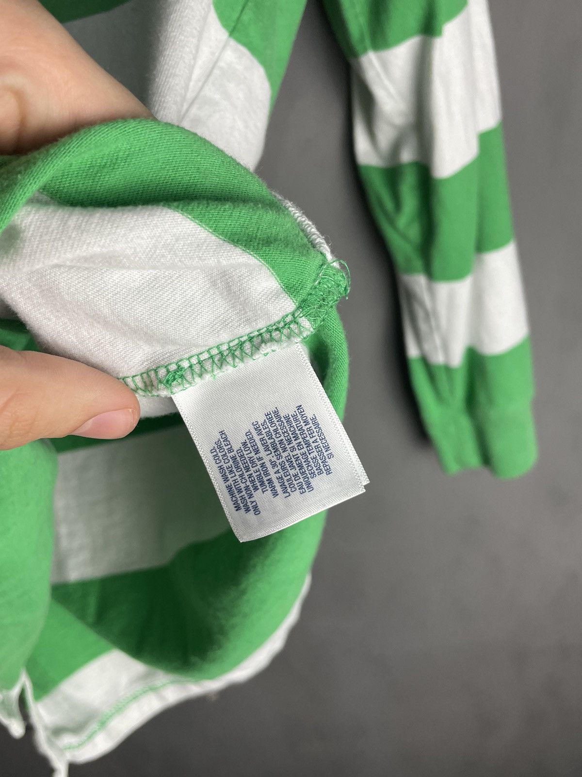 Polo Ralph Lauren Polo Ralph Lauren Vintage Stripped Rugby Long Sleeve Size US M / EU 48-50 / 2 - 6 Thumbnail