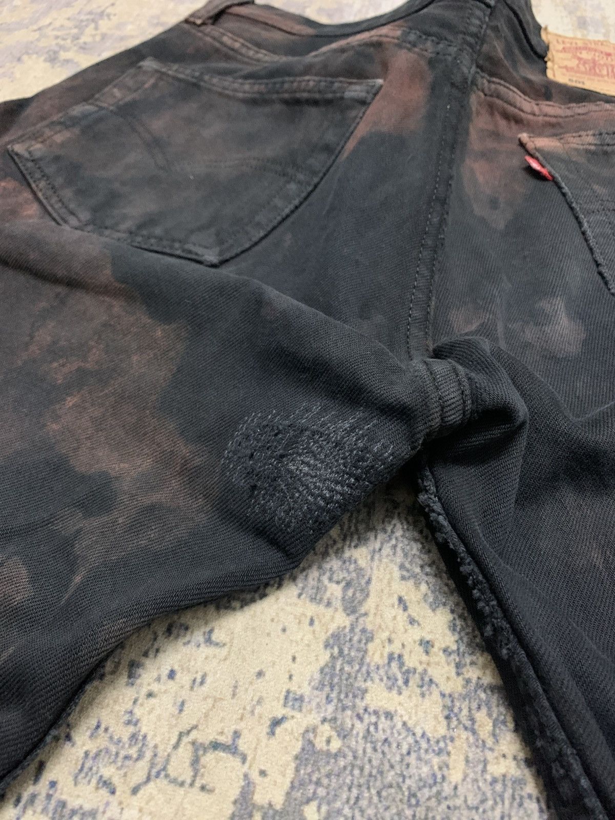 Levi's Vintage Levi’s 501 Acid Wash Black Jeans W32x34.5 Size US 32 / EU 48 - 10 Thumbnail