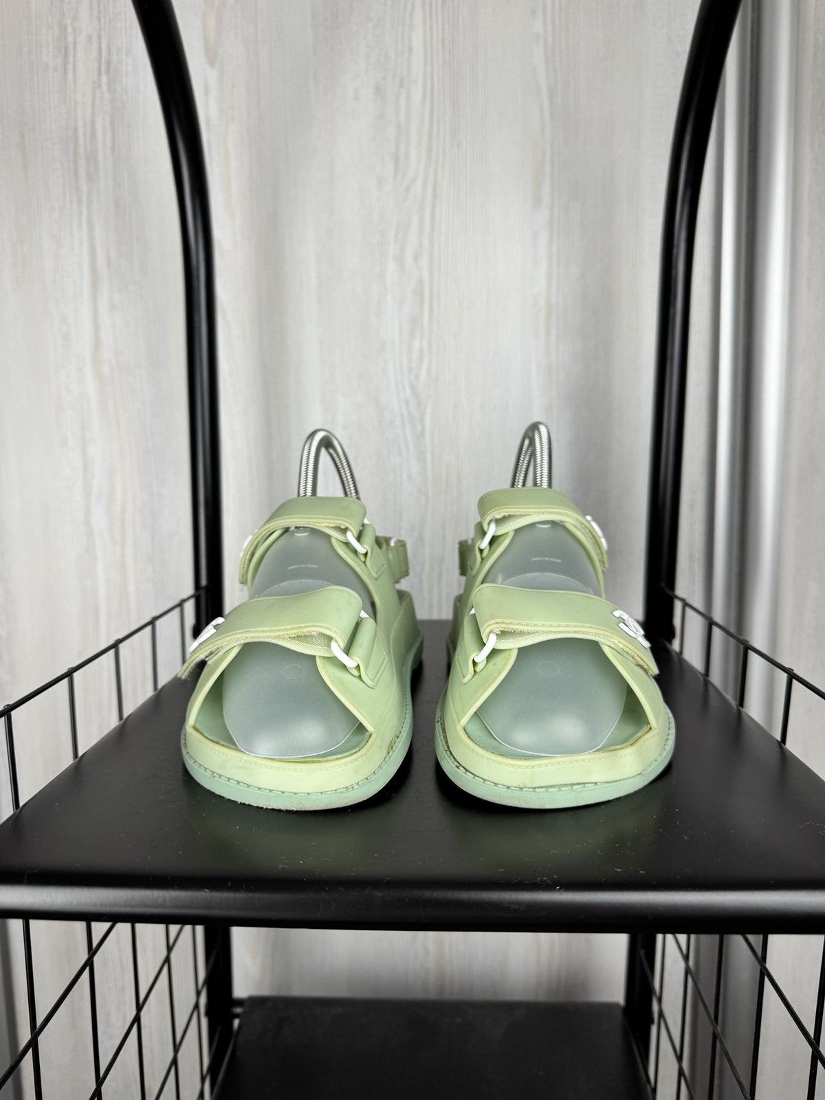Chanel Chanel "Dad" Sandals Green Premium Size US 7 / IT 37 - 6 Thumbnail