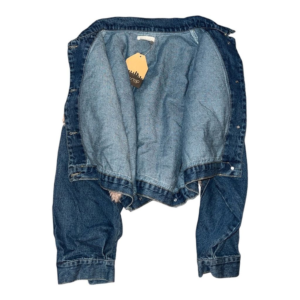 Other Main Strip Women's Denim Jacket - Size M - Blue & Pink M Size M / US 6-8 / IT 42-44 - 4 Thumbnail