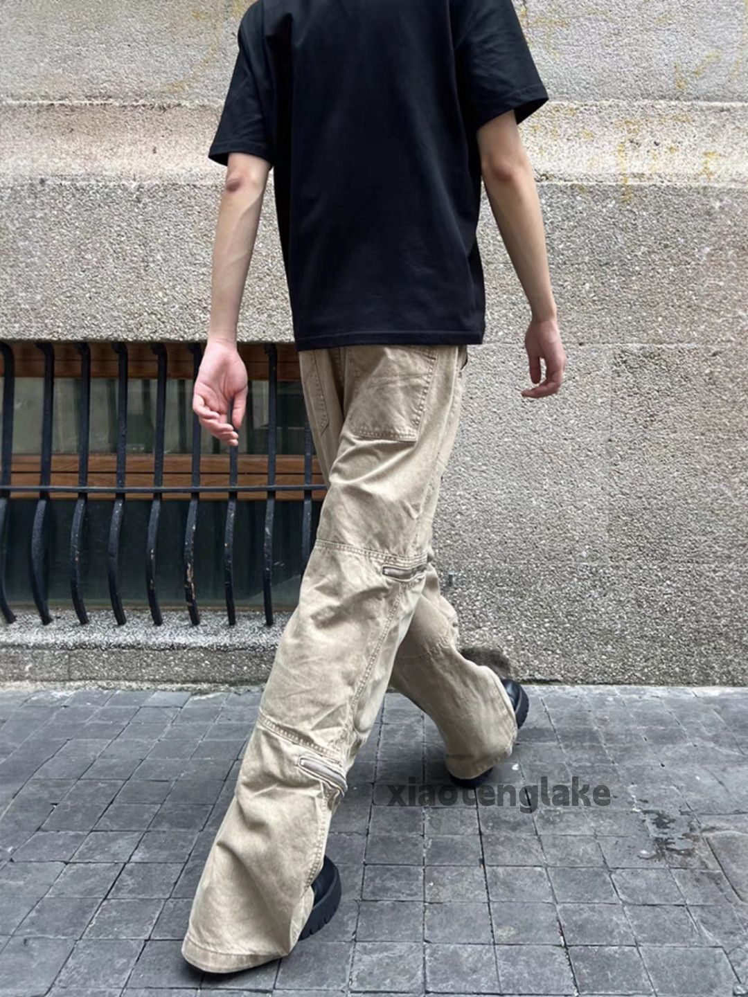Designer × Japanese Brand × Vintage washed faded utility skate hiphop work cargo pants Size US 32 / EU 48 - 4 Thumbnail