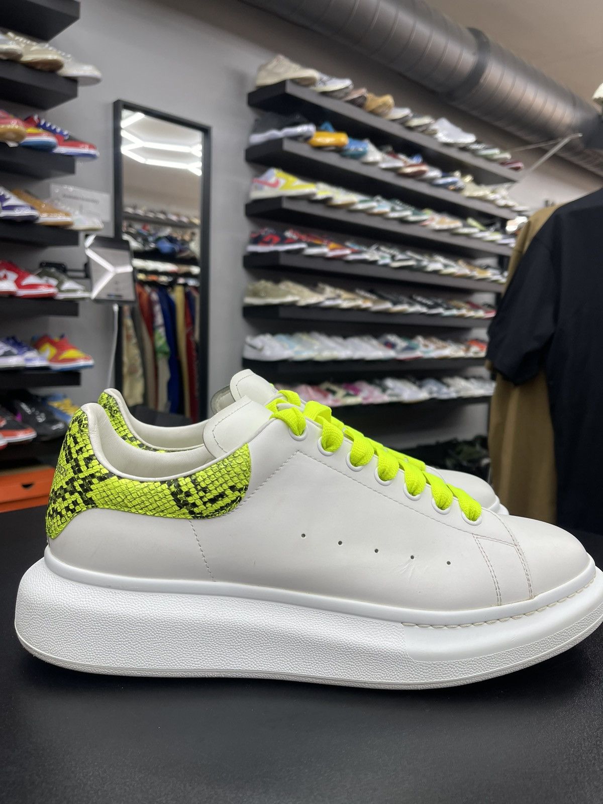 Alexander McQueen Size 13US/46EU - Alexander McQueen Neon Snake Skin Size US 13 / EU 46 - 3 Thumbnail