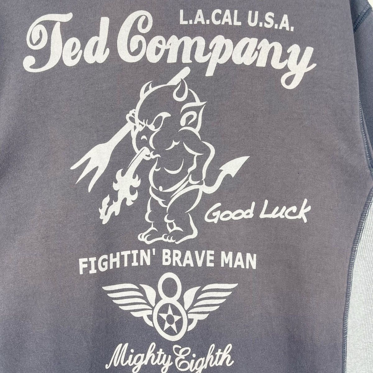 Tedman × Vintage Devil Air Force Black Faded Sweatshirt Size US M / EU 48-50 / 2 - 7 Thumbnail