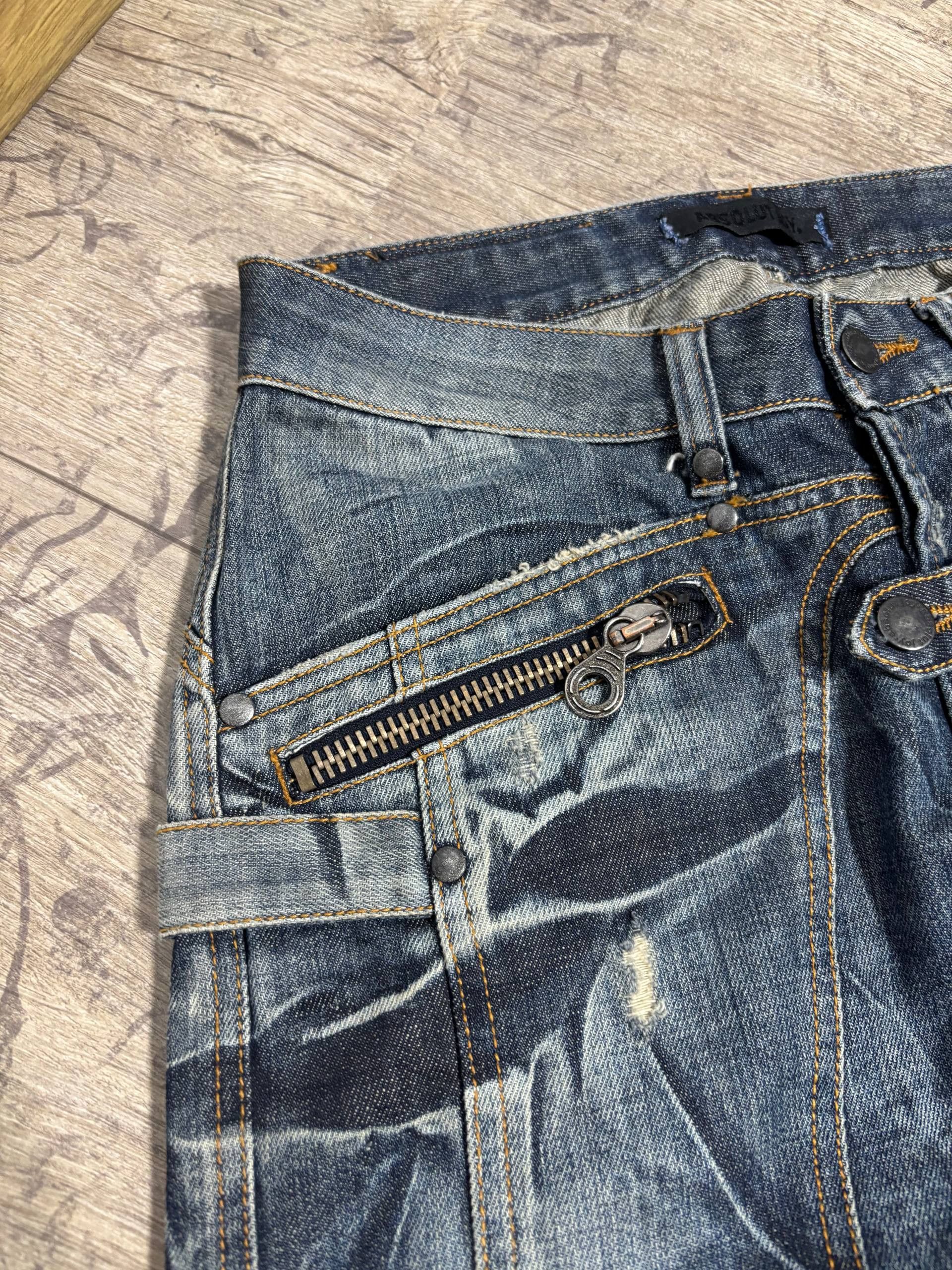 Absolut Joy Absolut Joy Fade Distressed Damage Jeans Sz 28 Size US 28 / EU 44 - 7 Thumbnail