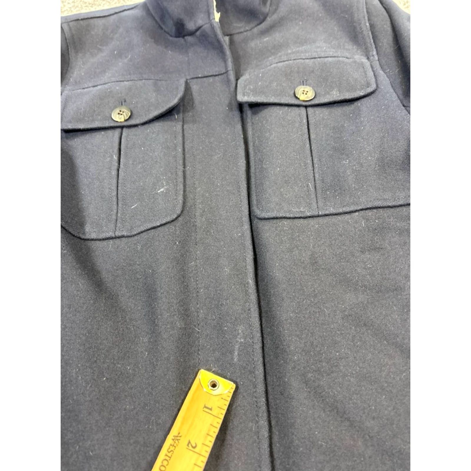 J.Crew VINTAGE J.CREW Women's Jacket Small Blue Wool Casual Fall Winter Spring Regular Fit Size S / US 4 / IT 40 - 5 Thumbnail