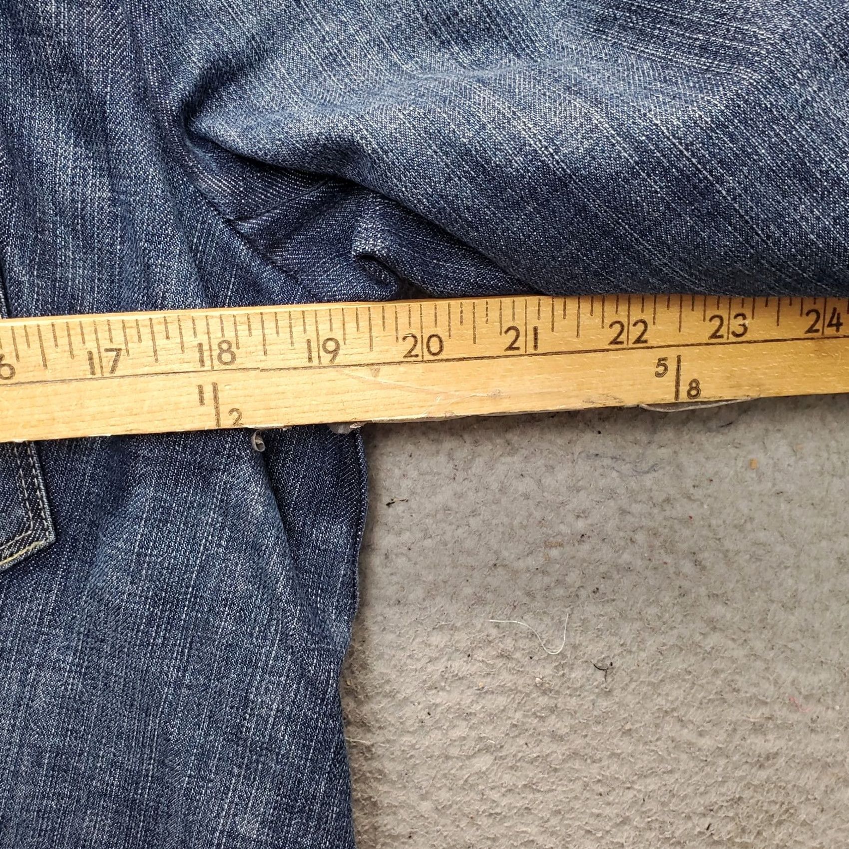 Talbots Talbots Blazer Jacket Denim Stretch Notch Lapel Button Front Womens 14 Blue Casual Office Size XL / US 12-14 / IT 48-50 - 4 Thumbnail