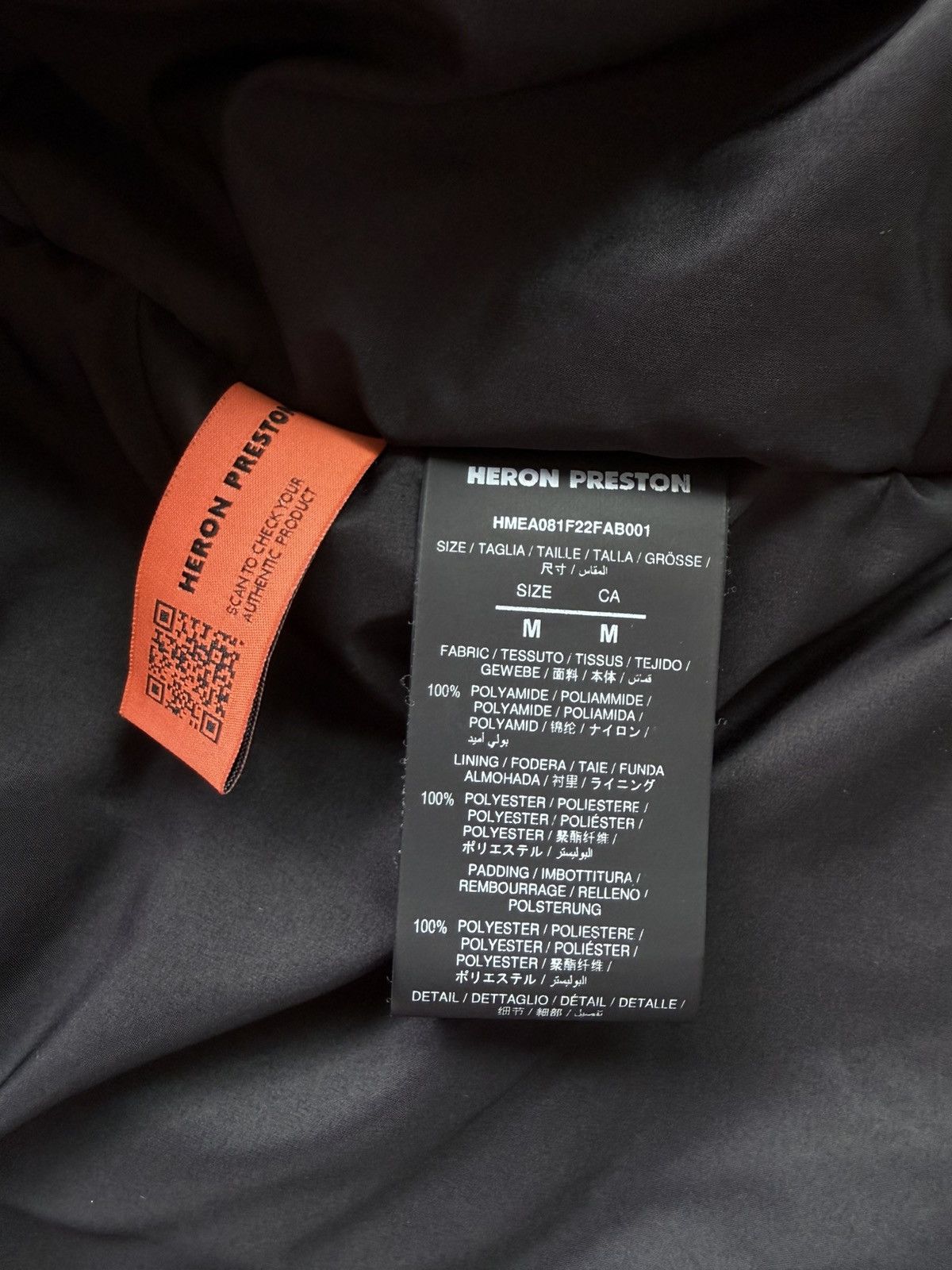 Heron Preston HERON PRESTON TECH FABRIC PUFFER JACKET Size US M / EU 48-50 / 2 - 11 Thumbnail