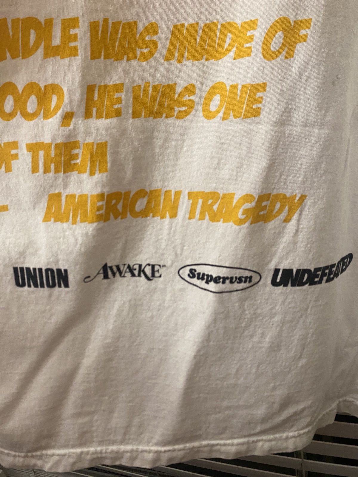 Awake NY × Undefeated × Union LA Union Pleasures Undefeated Supervsn Vote Tee Size US XL / EU 56 / 4 - 4 Thumbnail