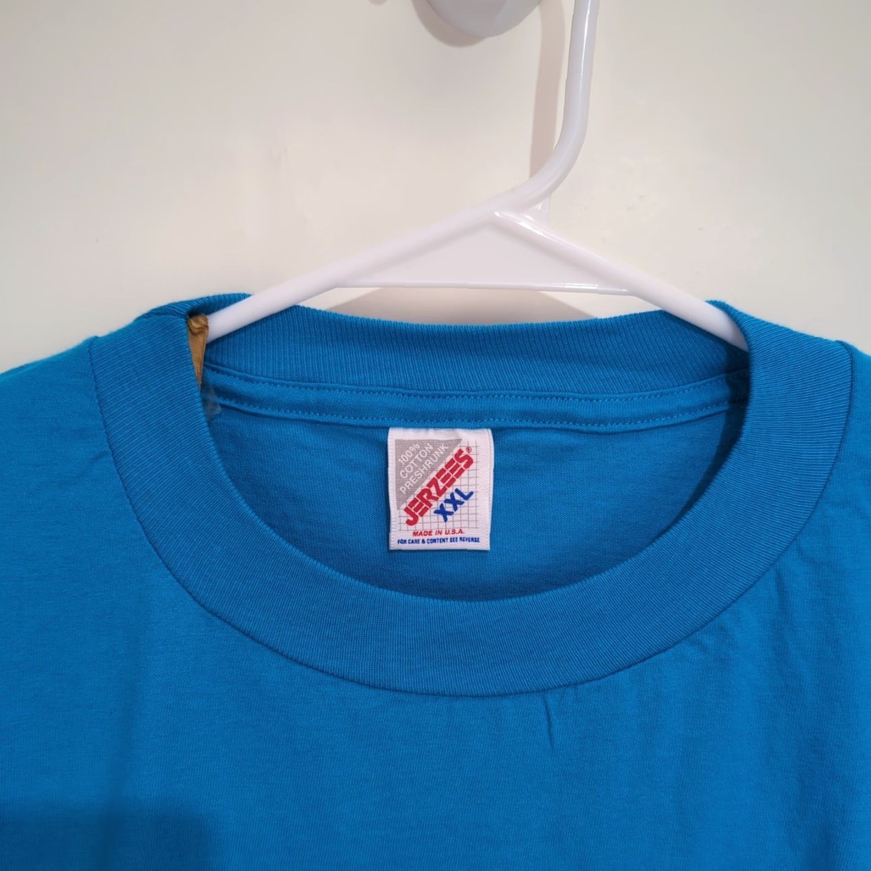 Jerzees VINTAGE Roadkill Cafe T Shirt Glow In The Dark New USA Made 2XL XXL Blue Jerzees Shirt Mens 90s Glow Size US XXL / EU 58 / 5 - 3 Thumbnail