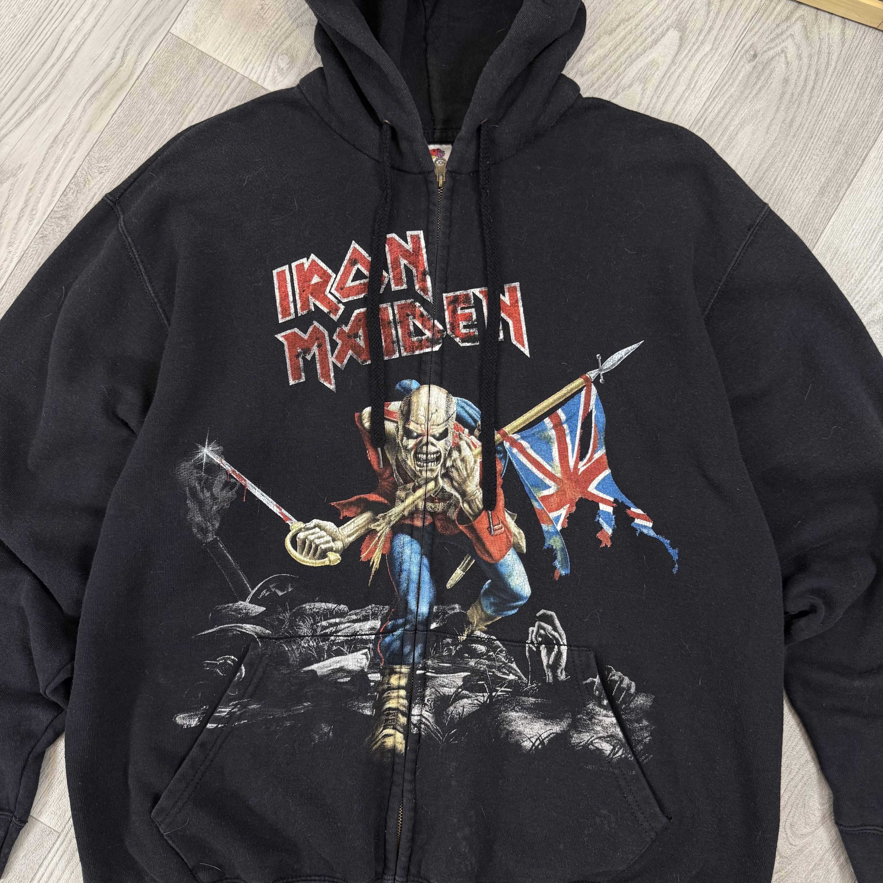 Iron Maiden Vintage Iron Maiden 90s Rock Band Zip Hoodie Hooded Sweat Size US XL / EU 56 / 4 - 11 Thumbnail