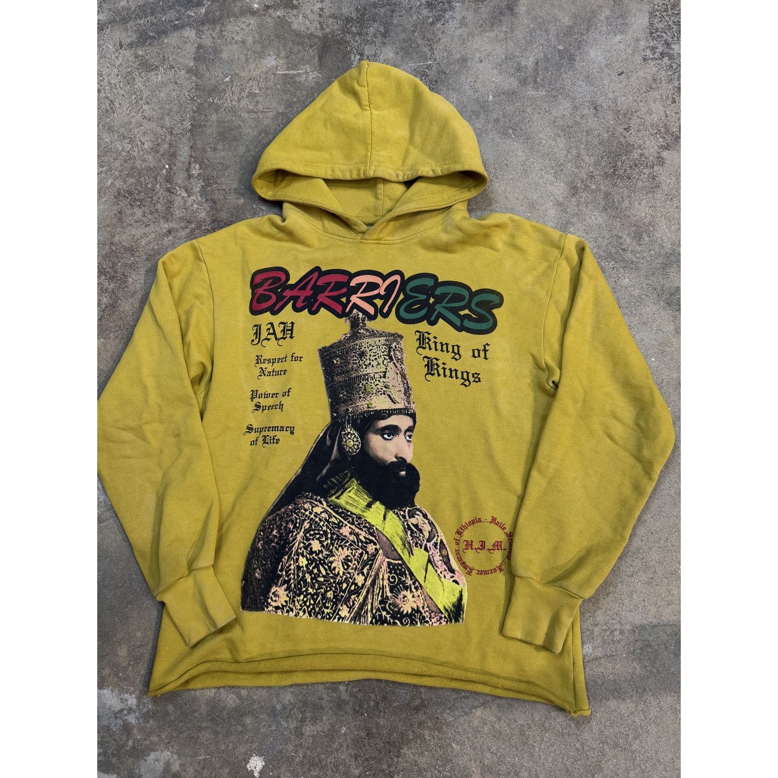 Barriers Barriers Hoodie King of Kings Yellow Used Medium Size US M / EU 48-50 / 2 - 1 Thumbnail