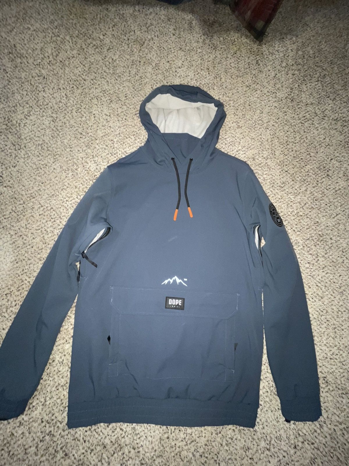 image of Dopesnow Snowboard Jacket Men’S M Wylie Patch Jacket in Navy, Men's (Size Medium)