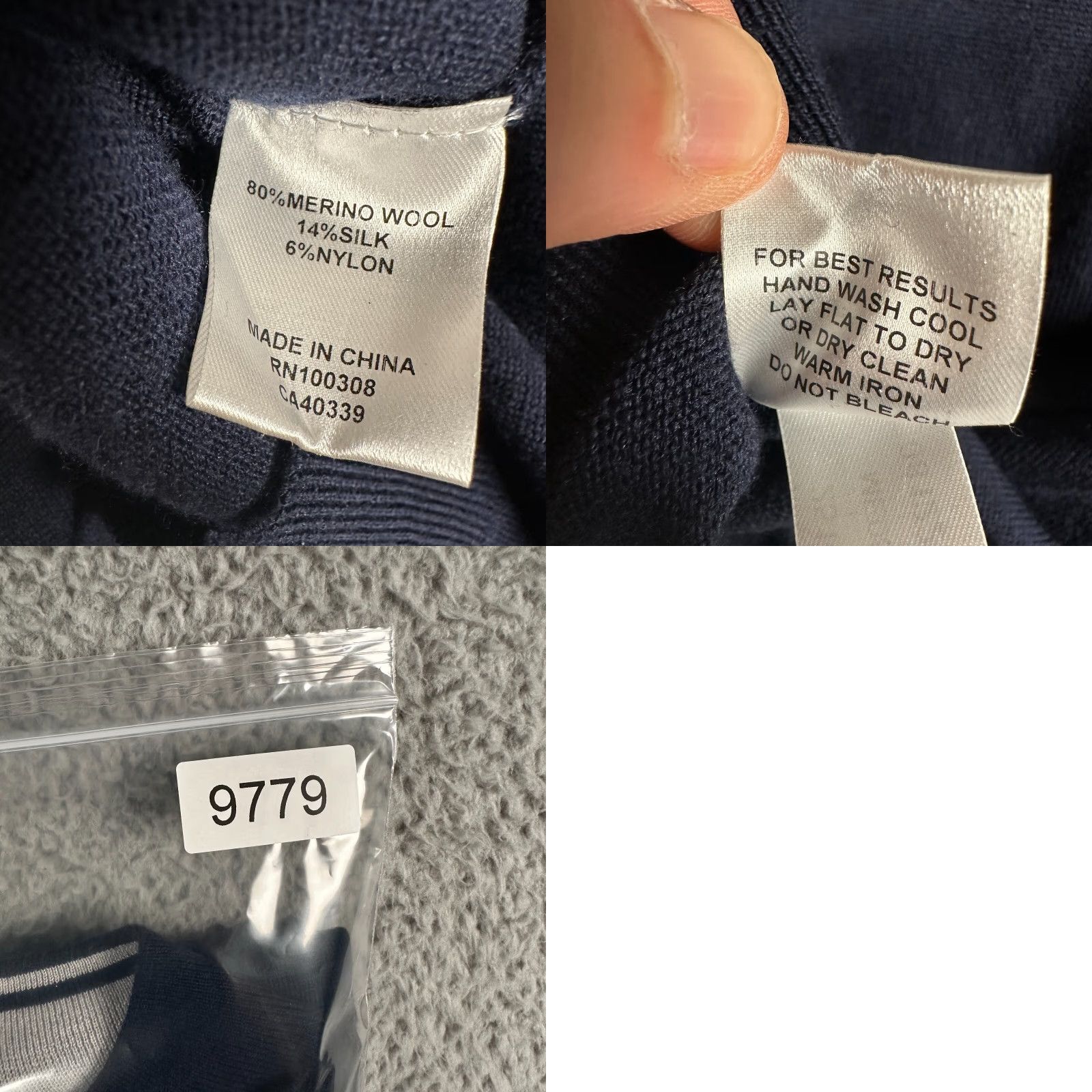 Peter Millar VINTAGE Peter Millar 1/4 Zip Sweater Men's Medium Solid Blue Merino Wool Blend Flaw Pullover Zip Mock Neck"} Size US M / EU 48-50 / 2 - 9 Thumbnail