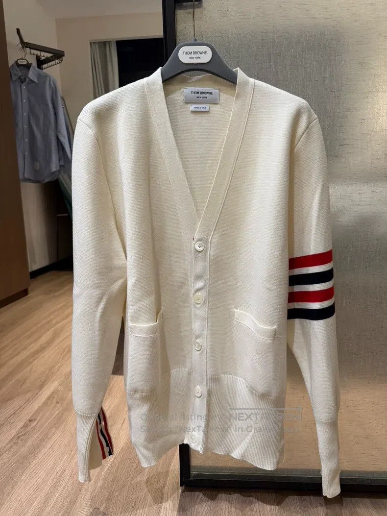 Thom Browne Thom Browne Wool Cardigan Size US XL / EU 56 / 4 - 5 Thumbnail