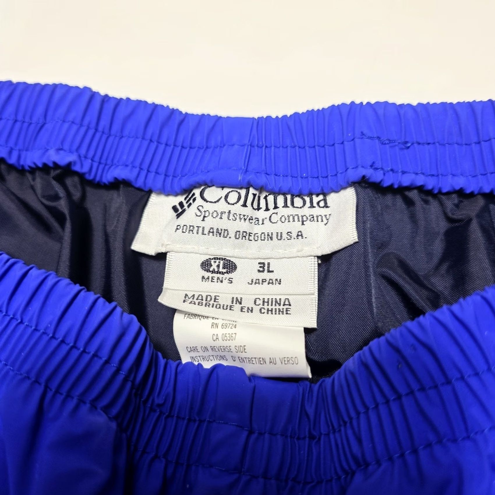 Rains VINTAGE Columbia Rain Pants Men XL Blue PVC Waterproof 90s Activewear Pants Mens Size US 36 / EU 52 - 3 Thumbnail