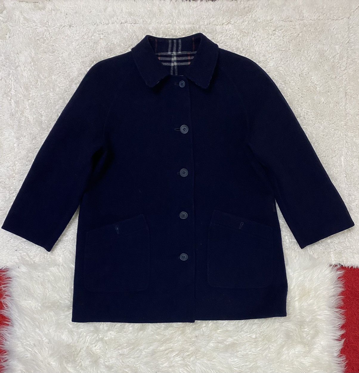 Burberry Prorsum × Vintage VINTAGE REVERSIBLE MONOGRAM WOOL BUTTONS UP BY BURBERRY’S Size US M / EU 48-50 / 2 - 6 Thumbnail