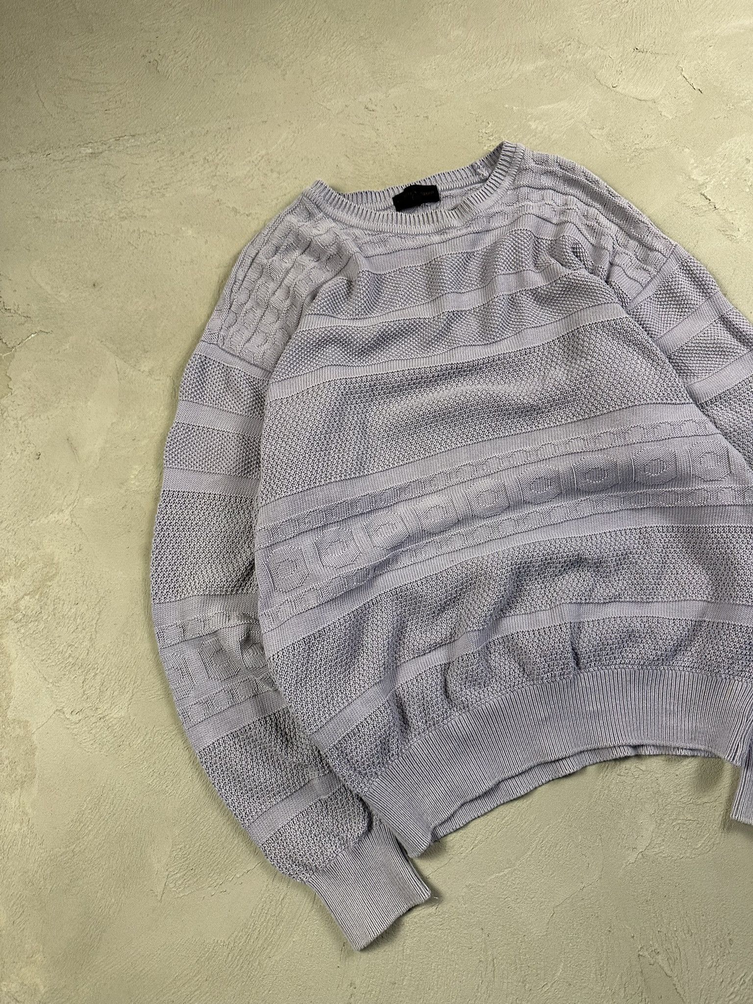 Other Rare Vintage Christian Aujard Homme 3D Cable Sweater Boxy Size US M / EU 48-50 / 2 - 2 Thumbnail