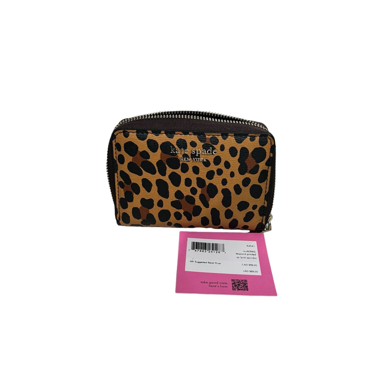 Kate Spade Kate Spade Spencer Leopard Zip Cardholder New Size ONE SIZE - 4 Thumbnail