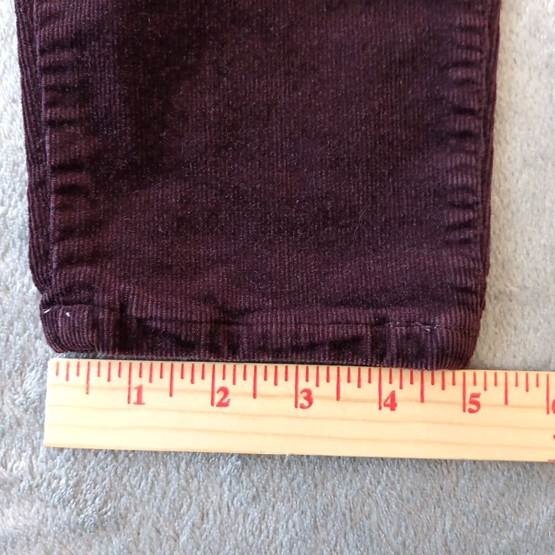 Eileen Fisher Eileen Fisher Pants Ankle Women's Large Purple Corduroy Skinny Pull On Stretch Coastal Regular Inseam 28" Size 36" / US 14 / IT 50 - 6 Thumbnail