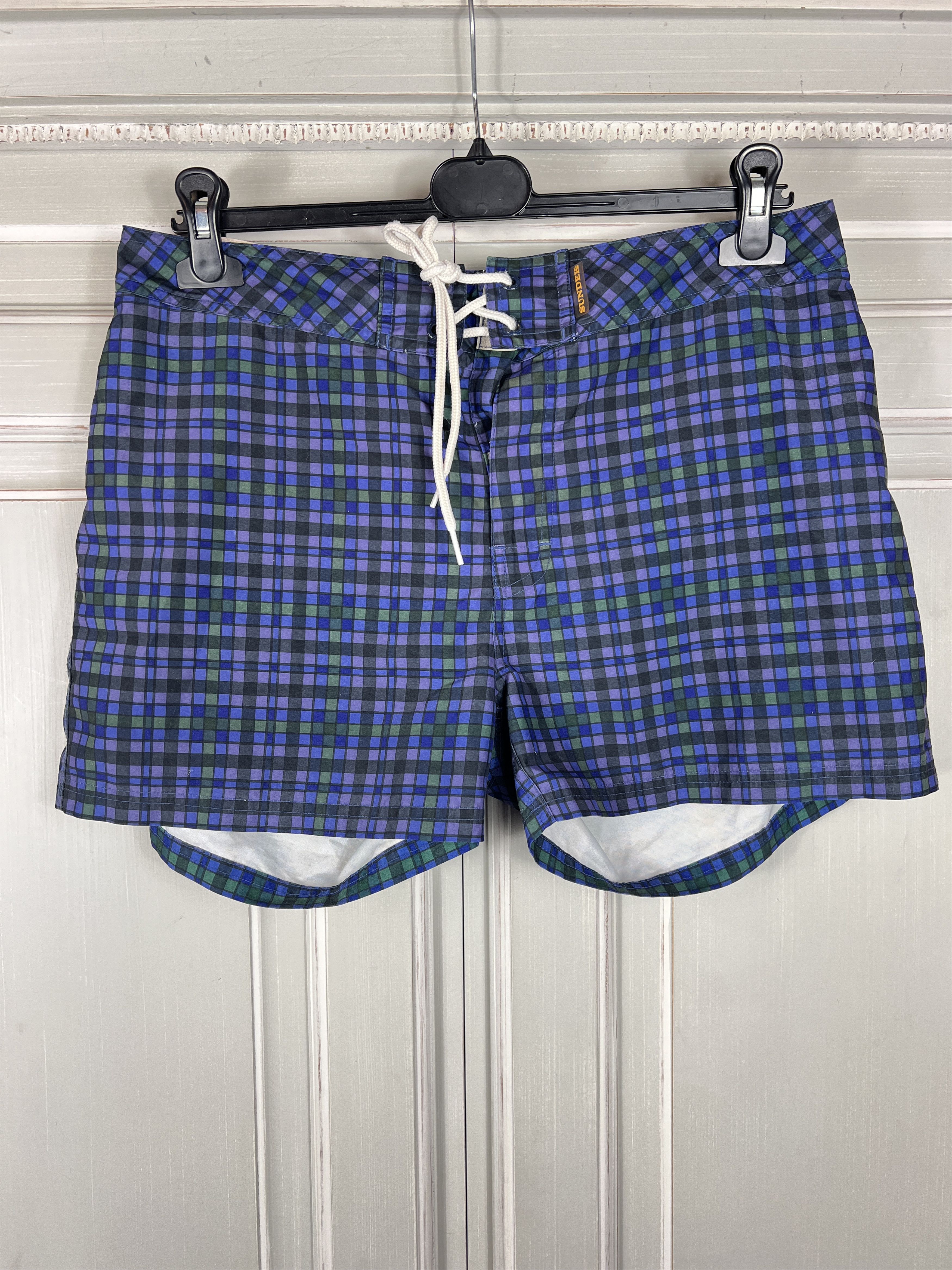 Sundek SUNDEK 31 BEACH SWIM BOARD SHORTS TRUNKS SUIT NOVACHECK Size US 31 - 3 Thumbnail
