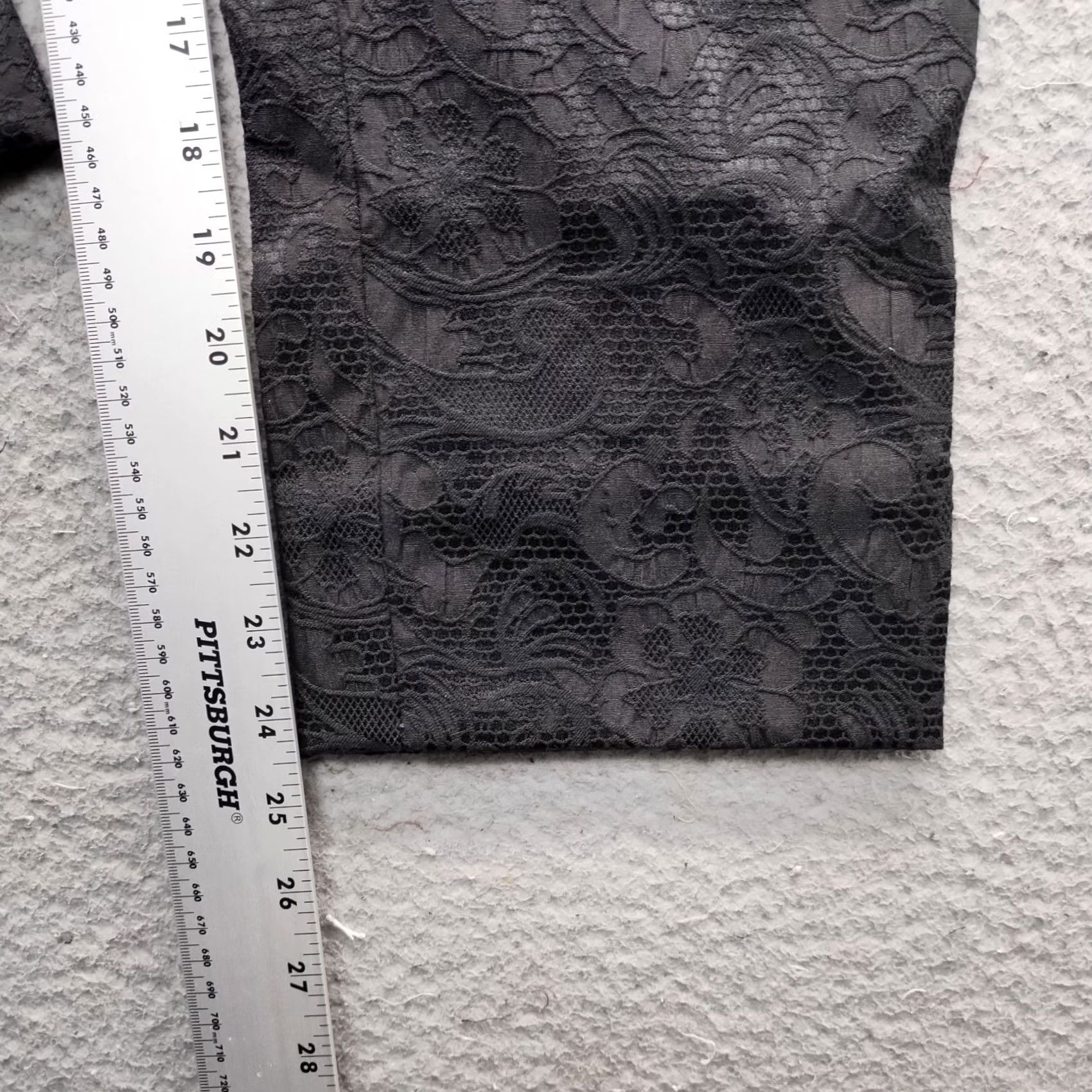 Vintage Chico's Womens Pants Size M Black Eyelet Lace Paisley Regular Fit Straight Leg Clothes Shirt/ Pant Size 32" / US 10 / IT 46 - 5 Thumbnail