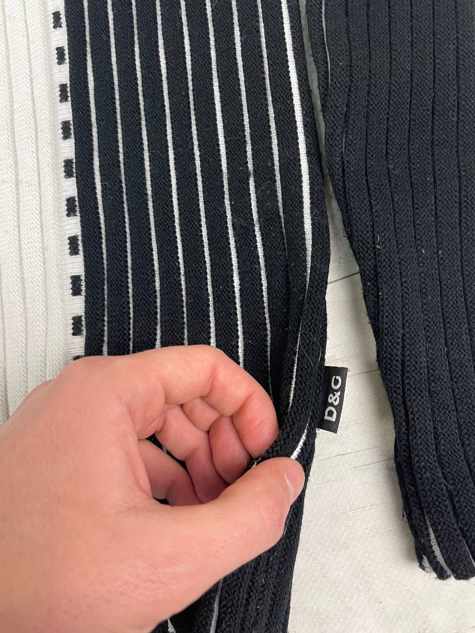 Dolce & Gabbana Vintage Dolce Gabbana Big Logo Knit Sweater Striped Size US M / EU 48-50 / 2 - 7 Thumbnail