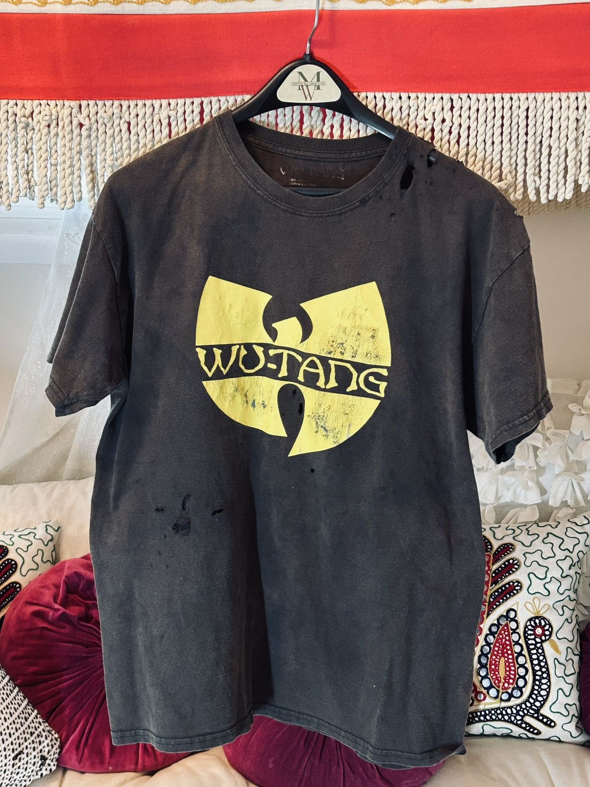 Rap Tees Distressed Wu Tang Clan Classic Rap Tee Size US L / EU 52-54 / 3 - 1 Thumbnail