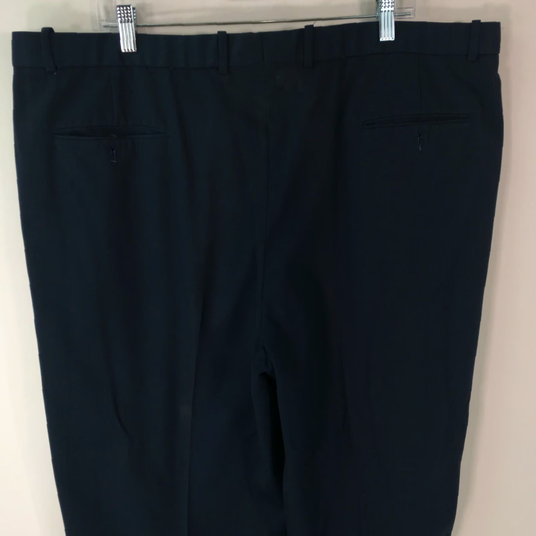 Vintage Via Port Mens Blue Dress Pants Regular Fit High Rise Casual Size 44 X27 Size US 44 / EU 60 - 3 Thumbnail
