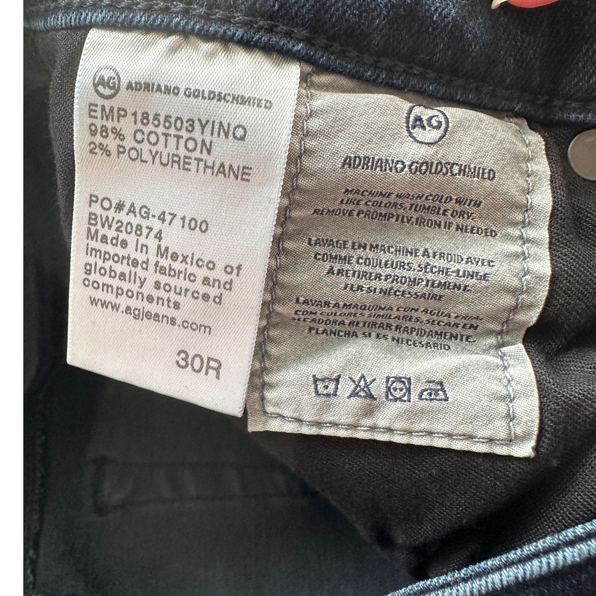 AG Adriano Goldschmied AG Adriano Whiskered The Prima Ankle Cigarette Ankle Jean 30 Size 30" / US 8 / IT 44 - 8 Thumbnail