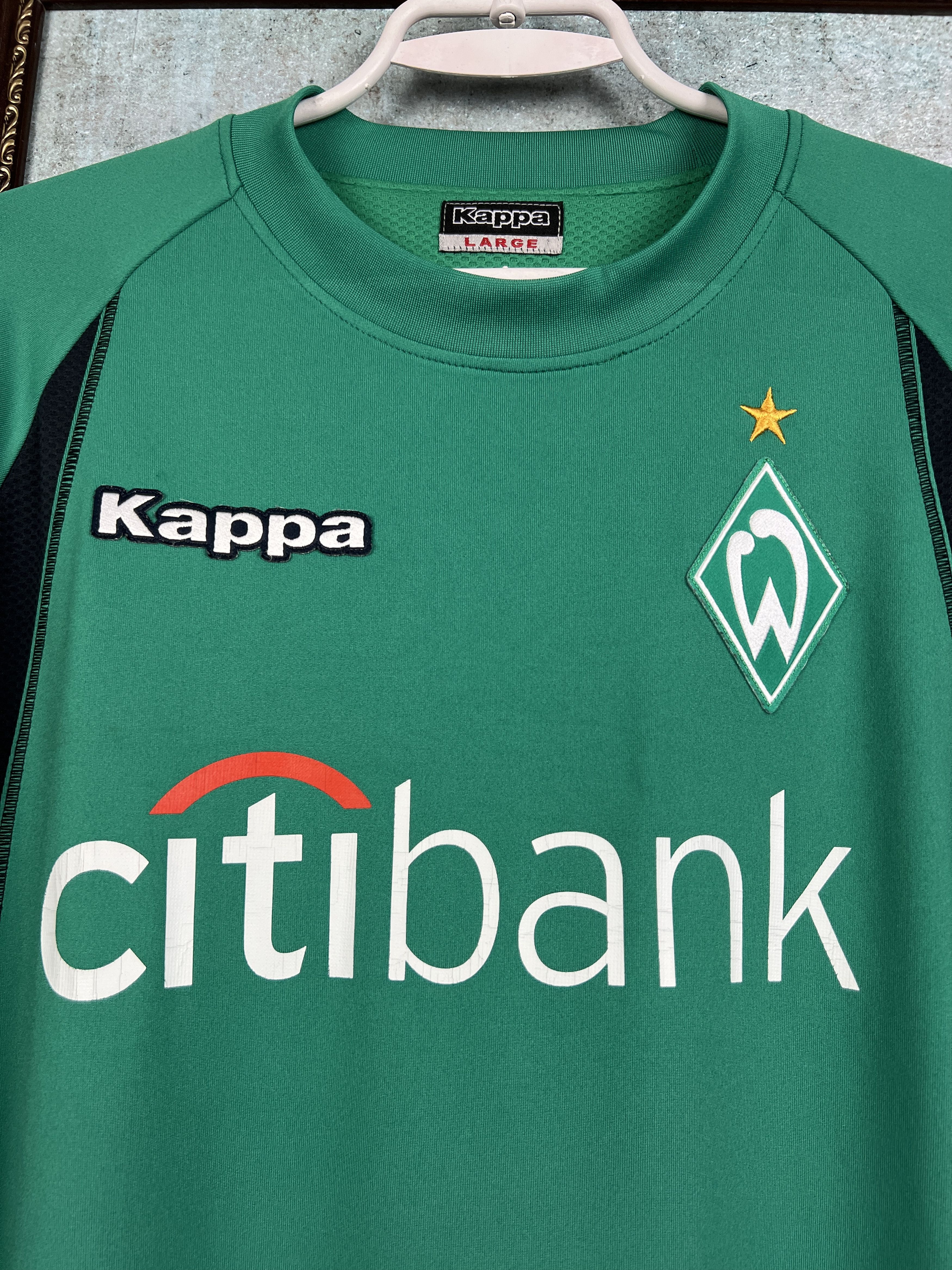 Kappa Vintage Werder Bremen Train Sweatshirt Soccer Track Top Size US L / EU 52-54 / 3 - 3 Thumbnail