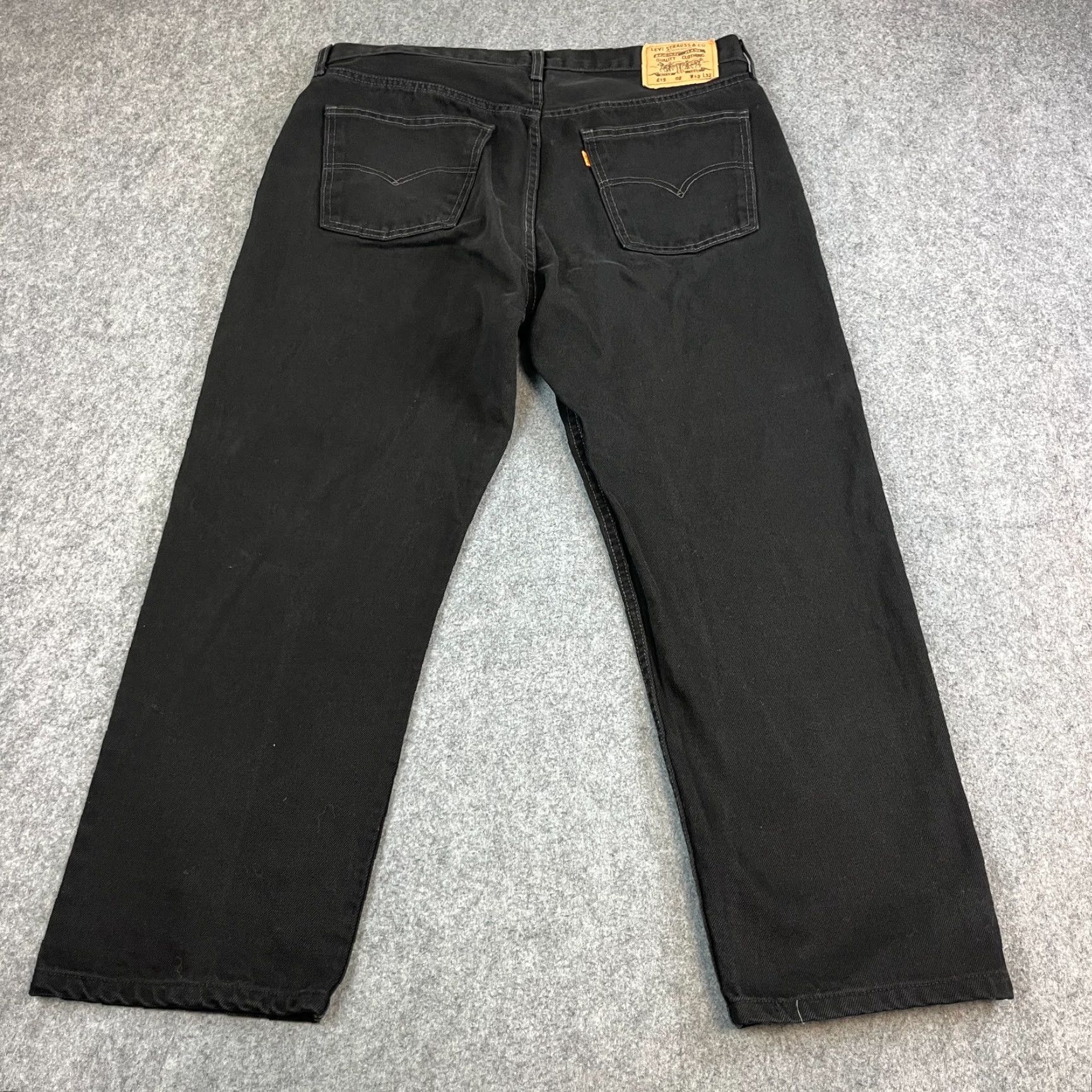Levi's Vintage Levi's Levi 's 615 Jeans Straight 36 30 Black 90s Orange Tab Zip Fly Cotton Denim Mens Jeans 90s Theme Mens Size US 36 / EU 52 - 2 Thumbnail