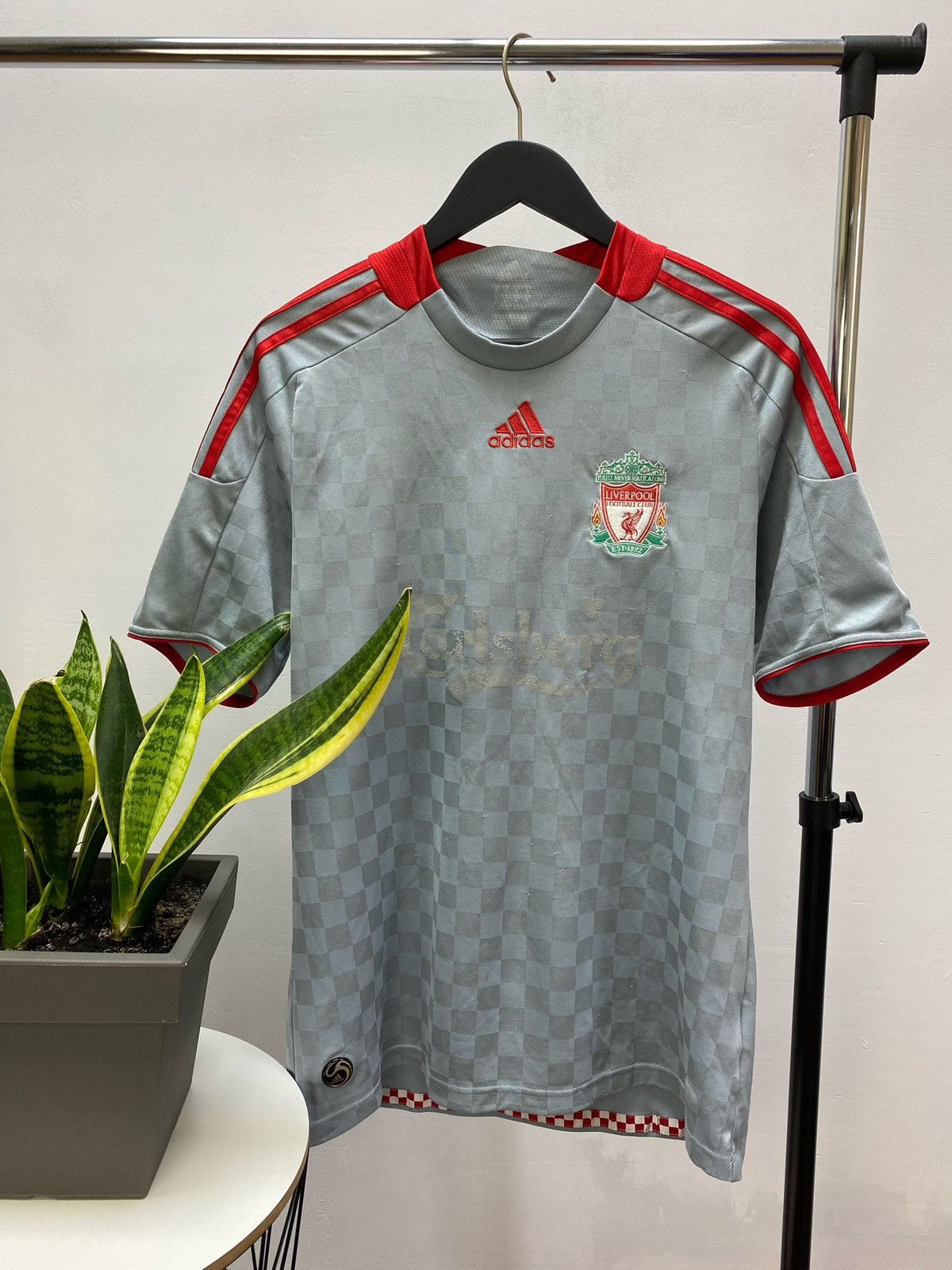 Adidas Liverpool 2008 2009 # Gerrard Away Soccer Jersey Football Size US XL / EU 56 / 4 - 2 Thumbnail